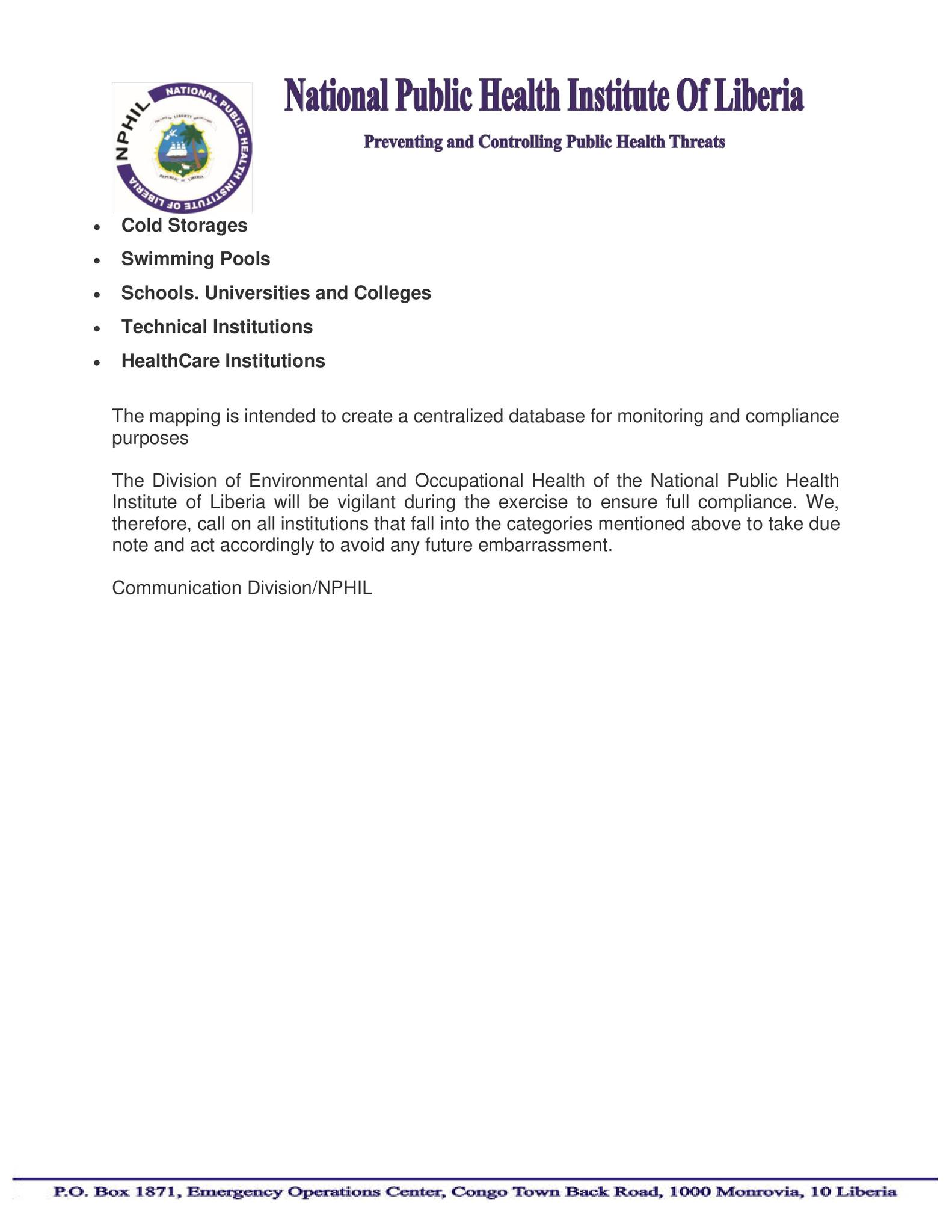 National Public Health Institute of Liberia-NPHIL | Monrovia