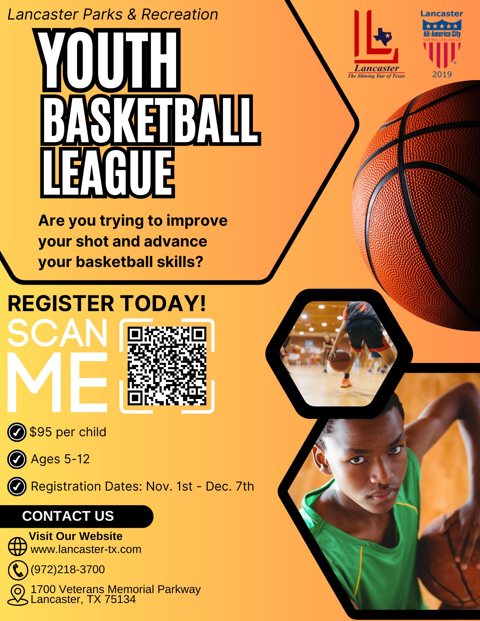 Registration is now open for our 2026 Youth Basketball Leagues