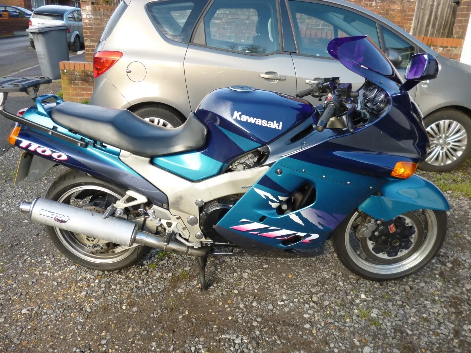 Check out this 1994 Kawasaki ZZR1100, a real blast from the past
