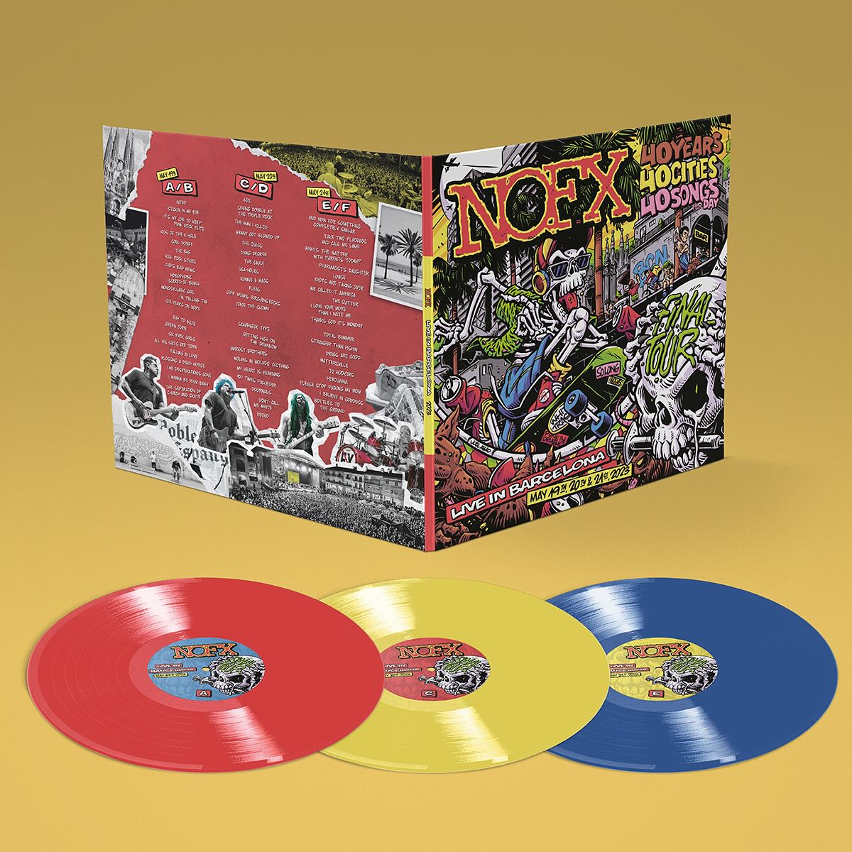 I had the honor to layout and design the packaging of the NOFX 