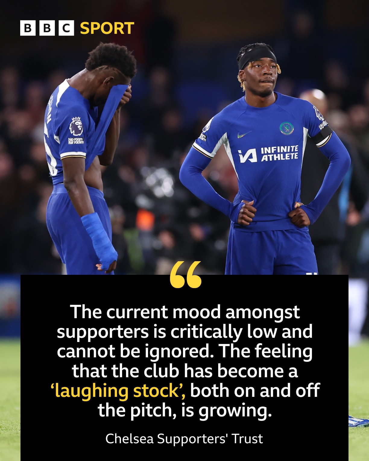 BBC Sport Blues fans aren't happy 😬 The running of the...