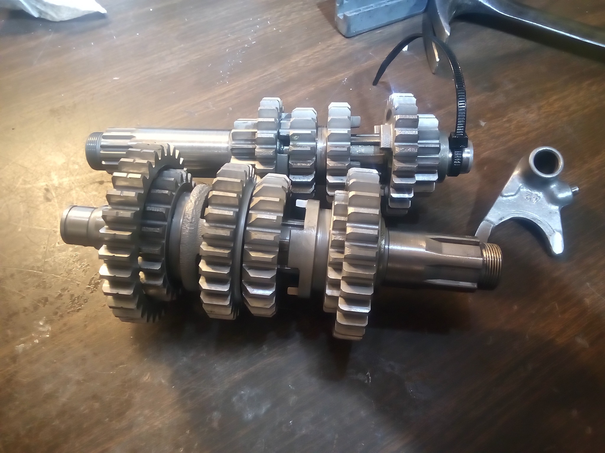 Tyson Racing repairs 86 Tri Z transmission