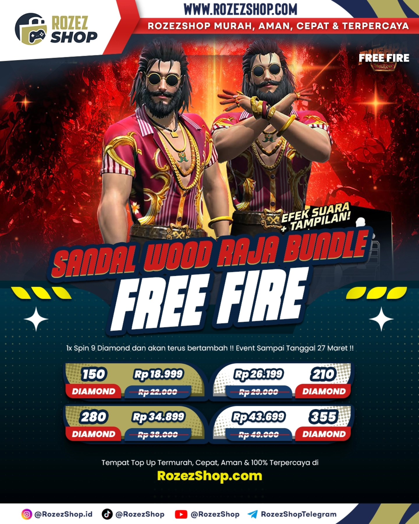 RozezShop - 🔥 SANDALWOOD RAJA BUNDLE – SAATNYA JADI LEGENDA! 🔥 Mau ...