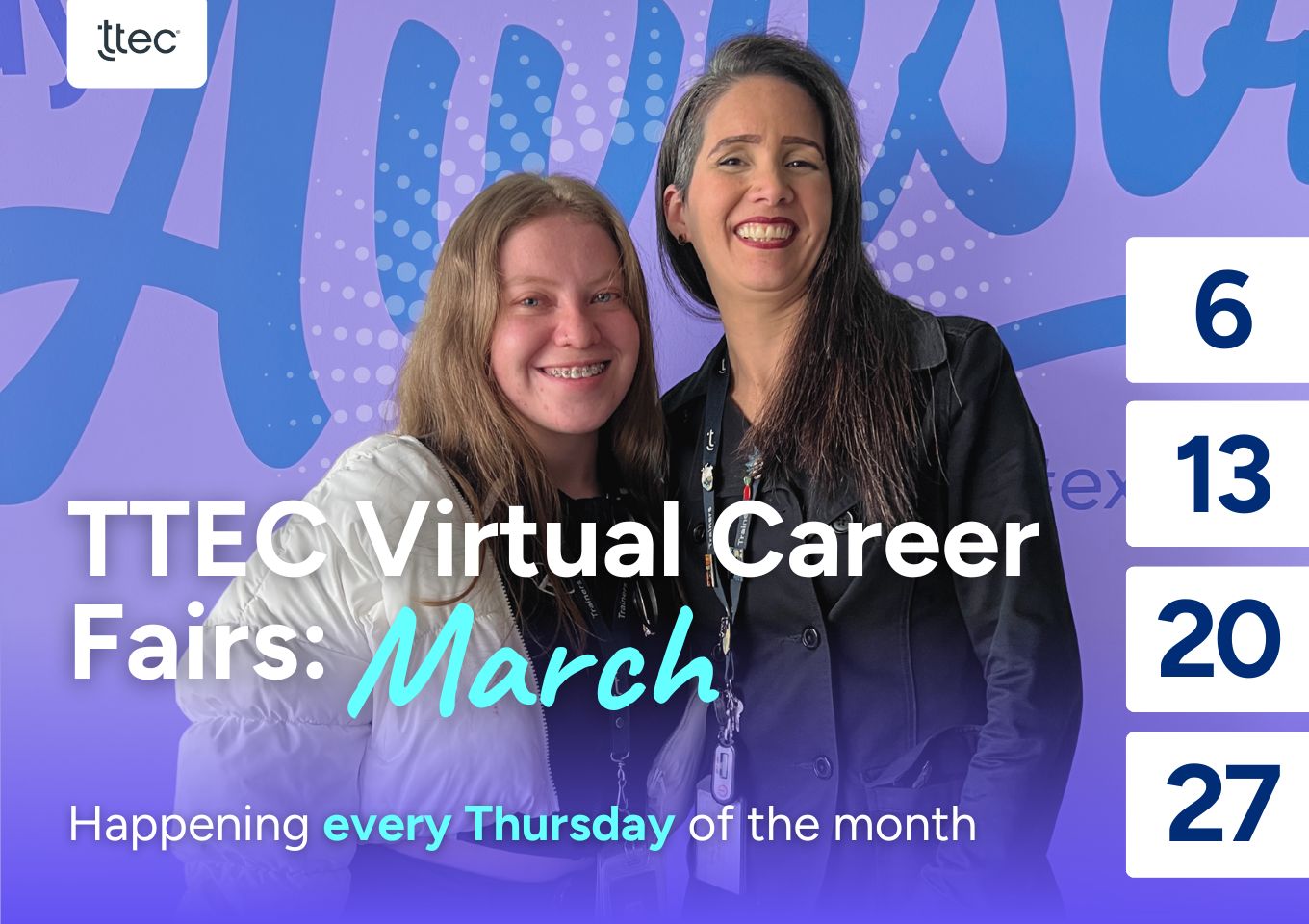 TTEC - 🌟 ¡No te pierdas nuestras Ferias Virtuales de Empleo todos los ...