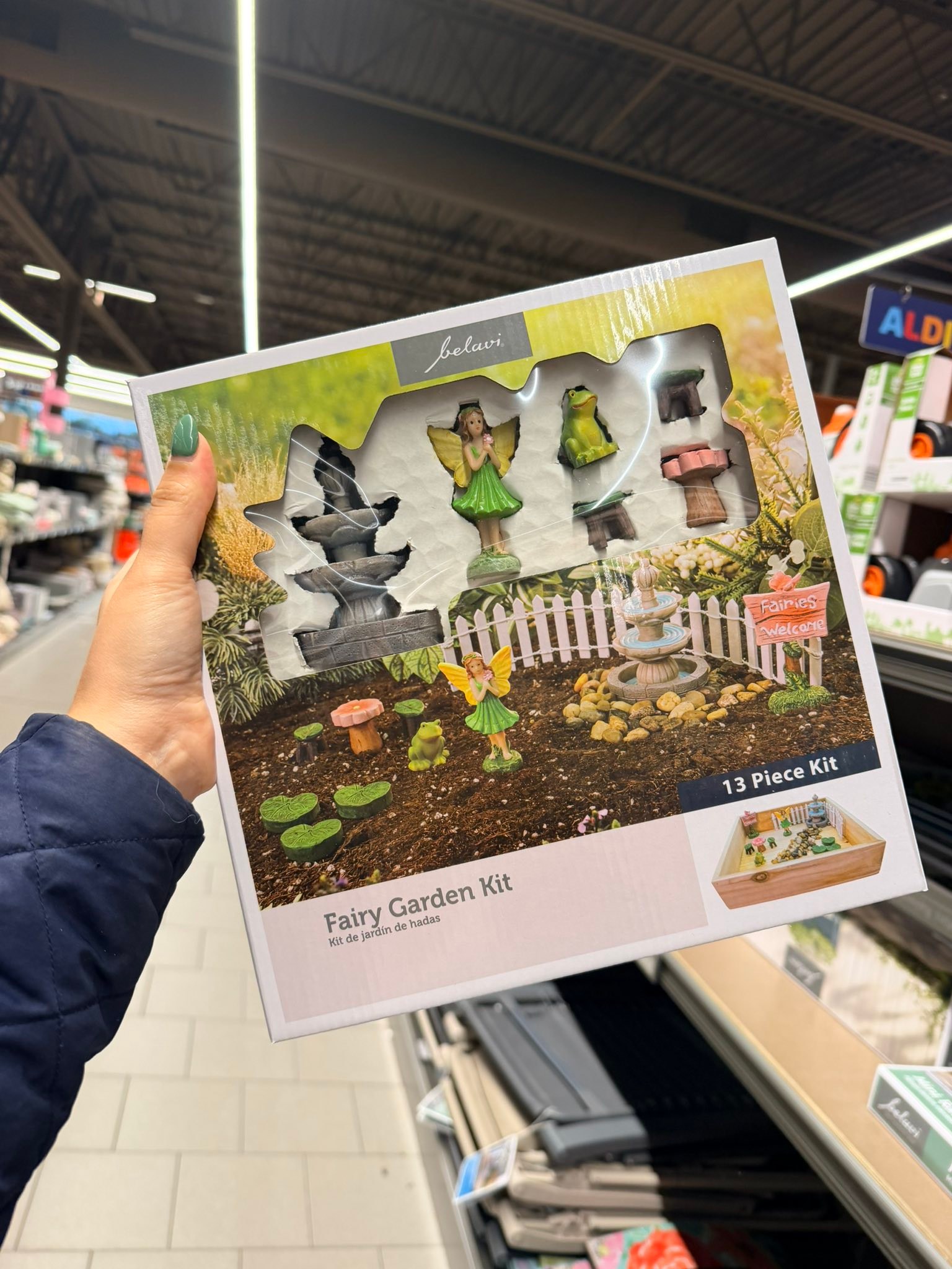 How cute are these 13pc fairy garden sets 😍 all for $12.99 This