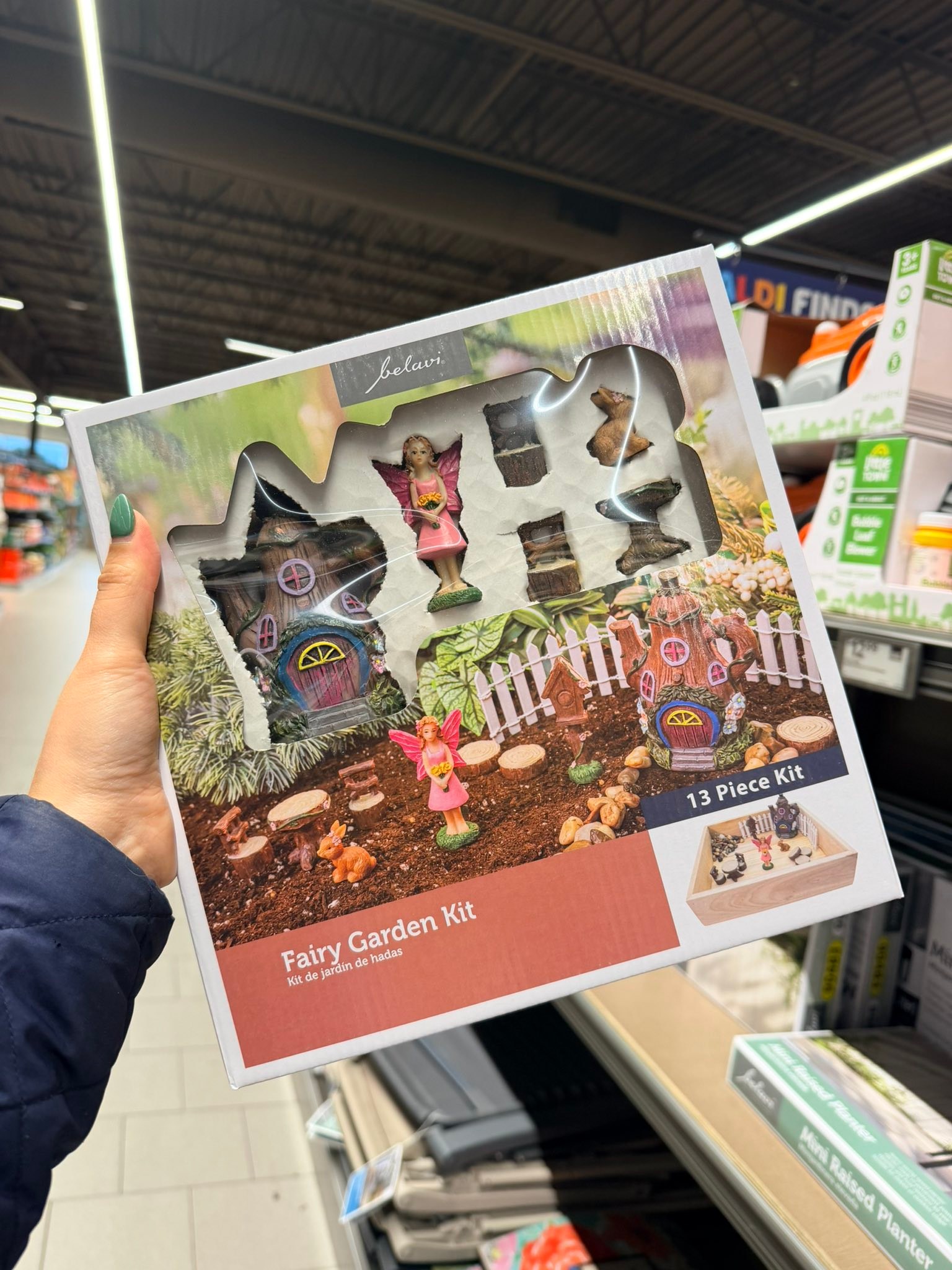 How cute are these 13pc fairy garden sets 😍 all for $12.99 This