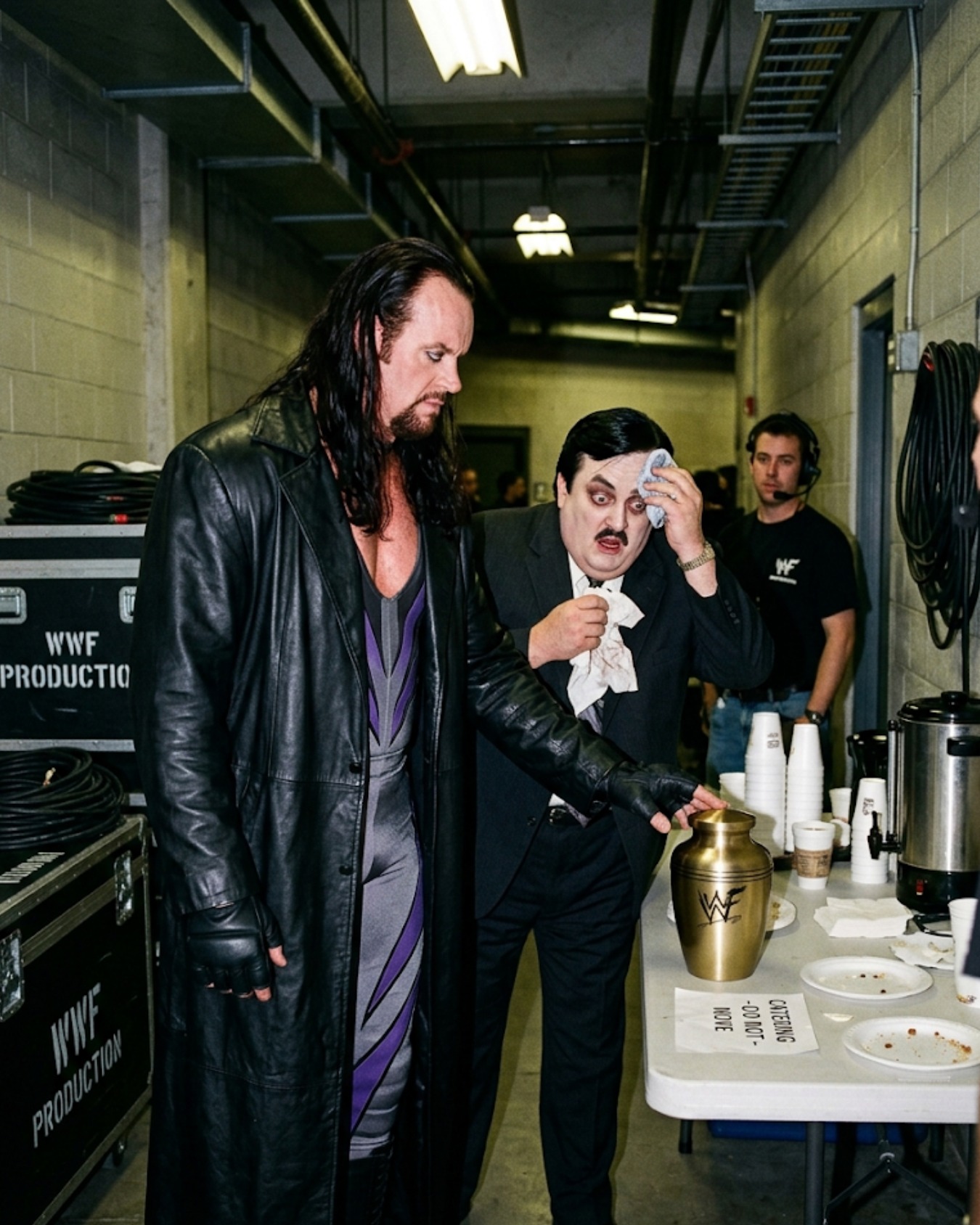 Somewhere in a quiet WWF arena hallway in 1996… things got 