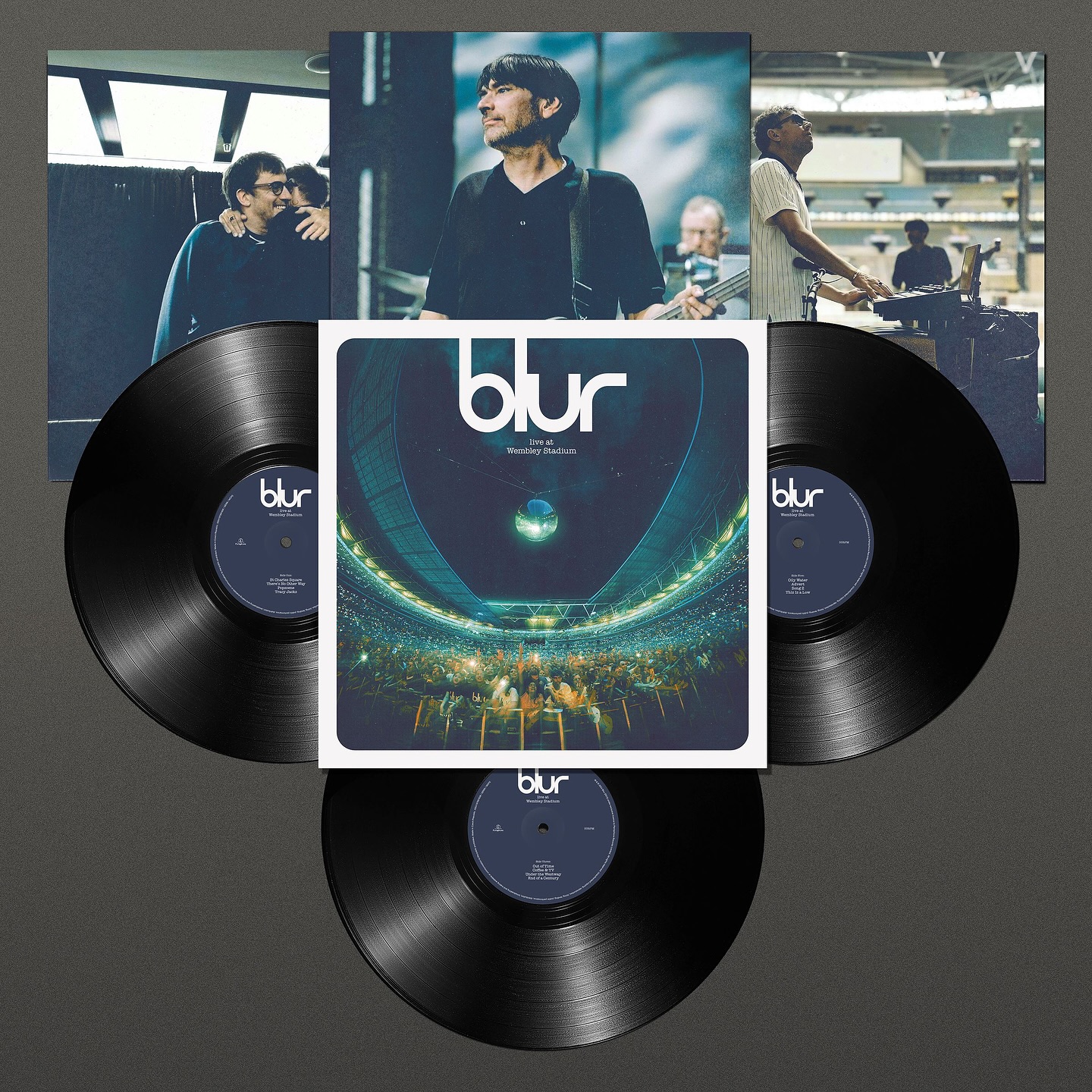 Live at Wembley Stadium triple vinyl, CD and cassette available to