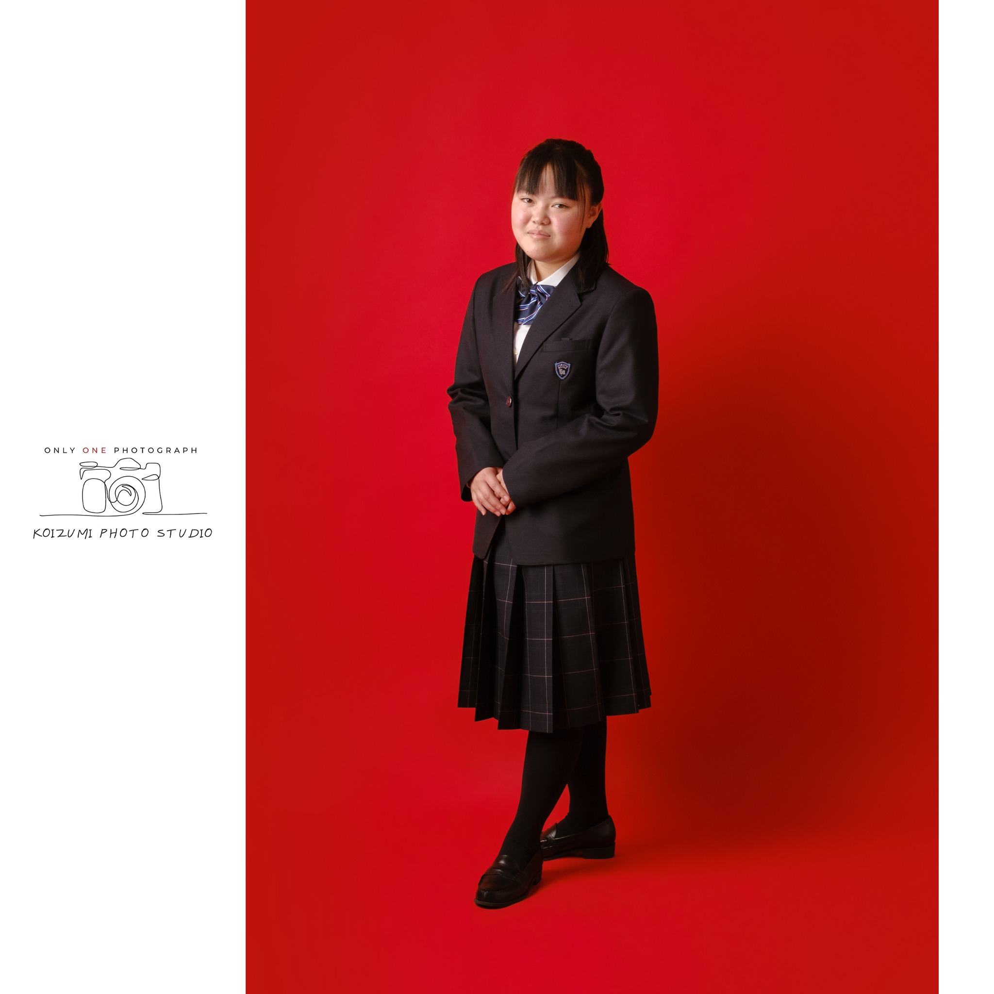 Entrance Commemoration あっという間に中学生。 制服姿が初々しかった 