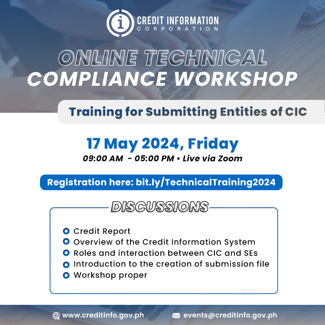 𝗖𝗔𝗟𝗟𝗜𝗡𝗚 𝗔𝗟𝗟 𝗦𝗨𝗕𝗠𝗜𝗧𝗧𝗜𝗡𝗚... - Credit Information Corporation