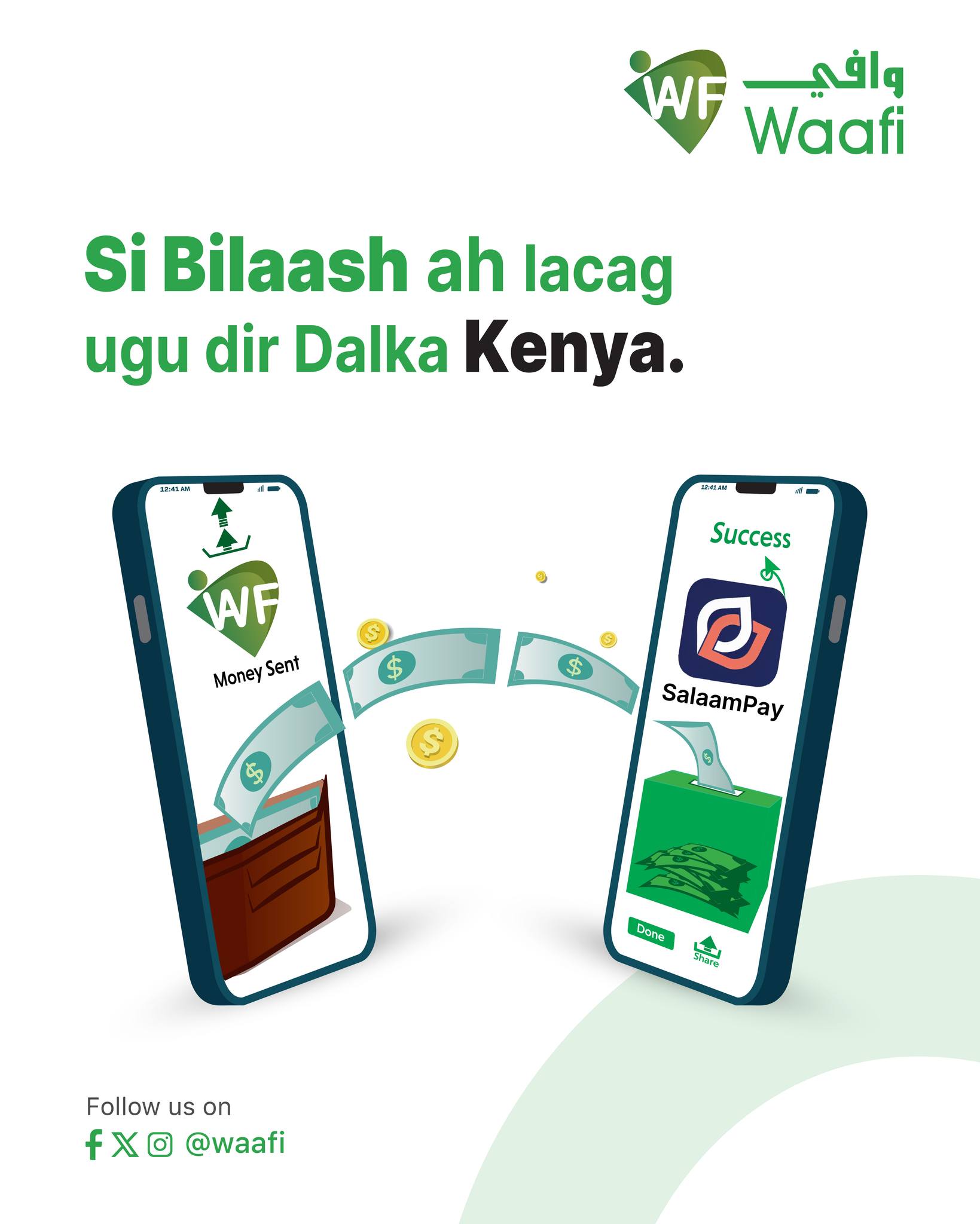 Waafi - Waafi iyo SalaamPay oo iskaashanaaya ayaa waxa ay... | Facebook