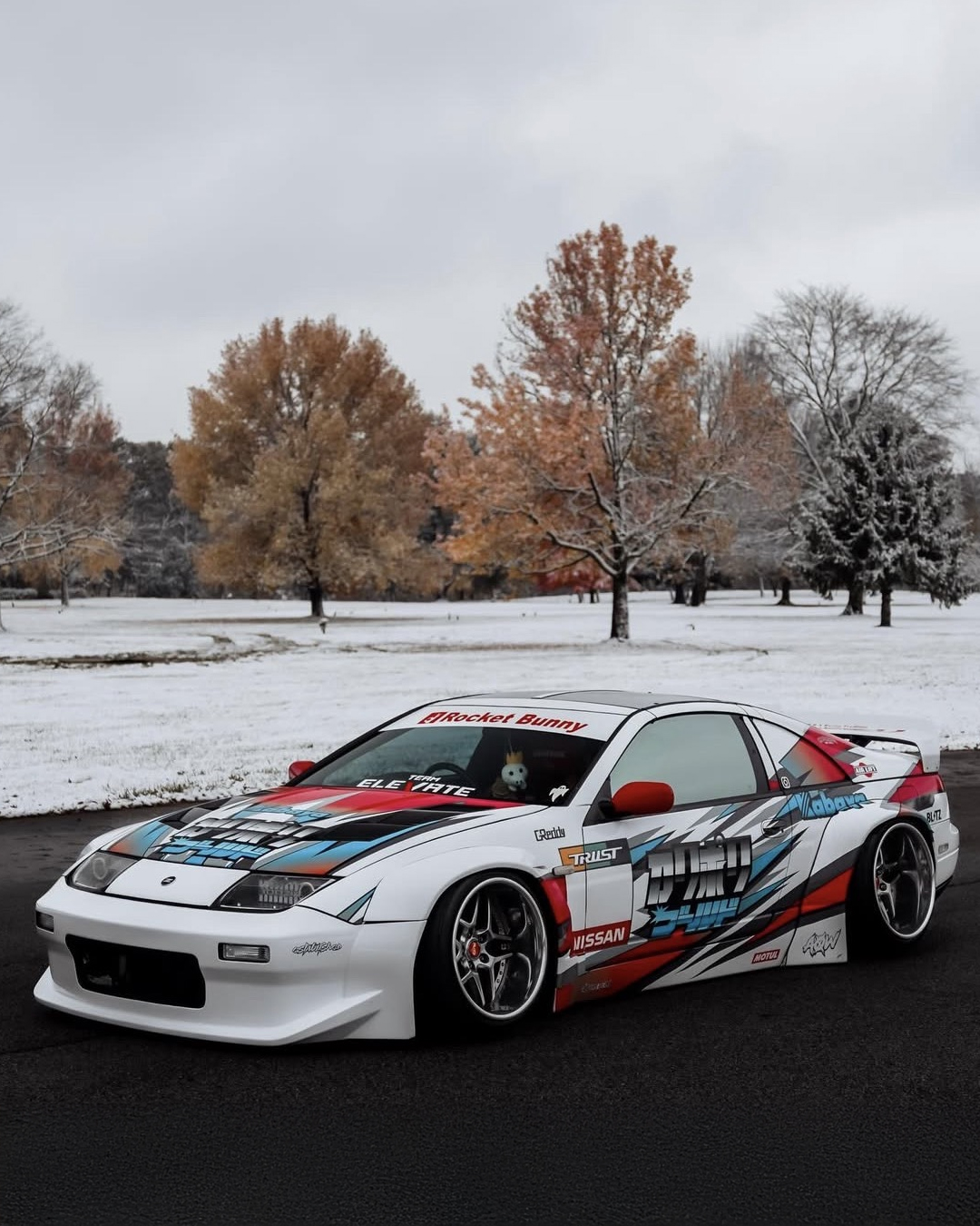 A Pandem wide body Nissan 300zx on 18x12 & 18x14 Blitz 03's? Sign