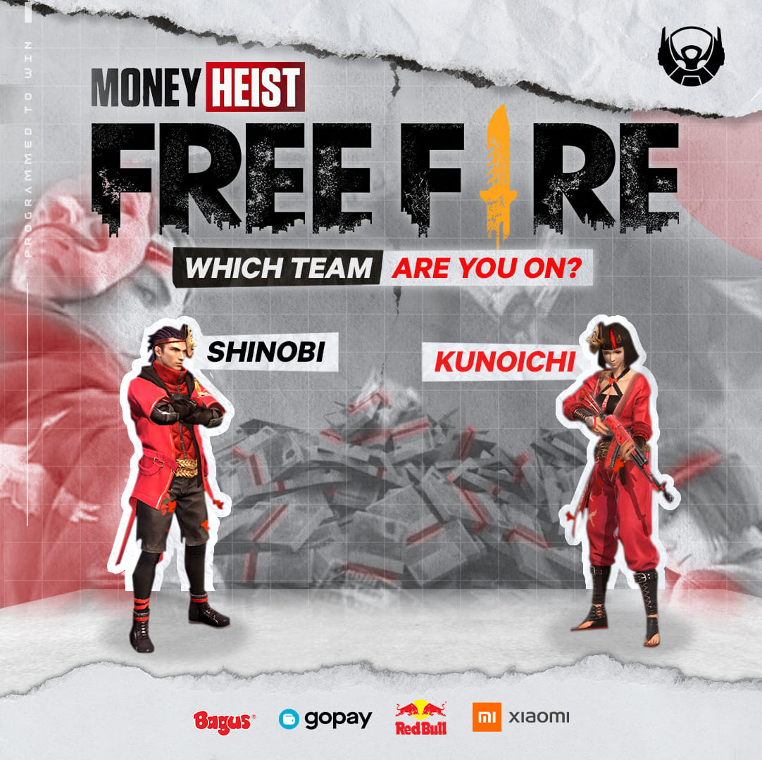 WOW MONEY HEIST HADIR DI FREE FIRE!... - Bigetron Esports