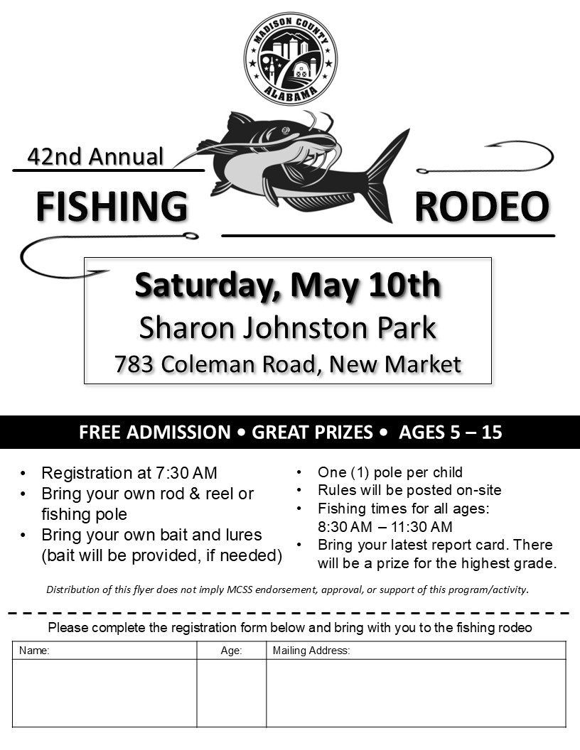 Madison - MADISON COUNTY YOUTH FISHING RODEO FREE ADMISSION & GREAT ...