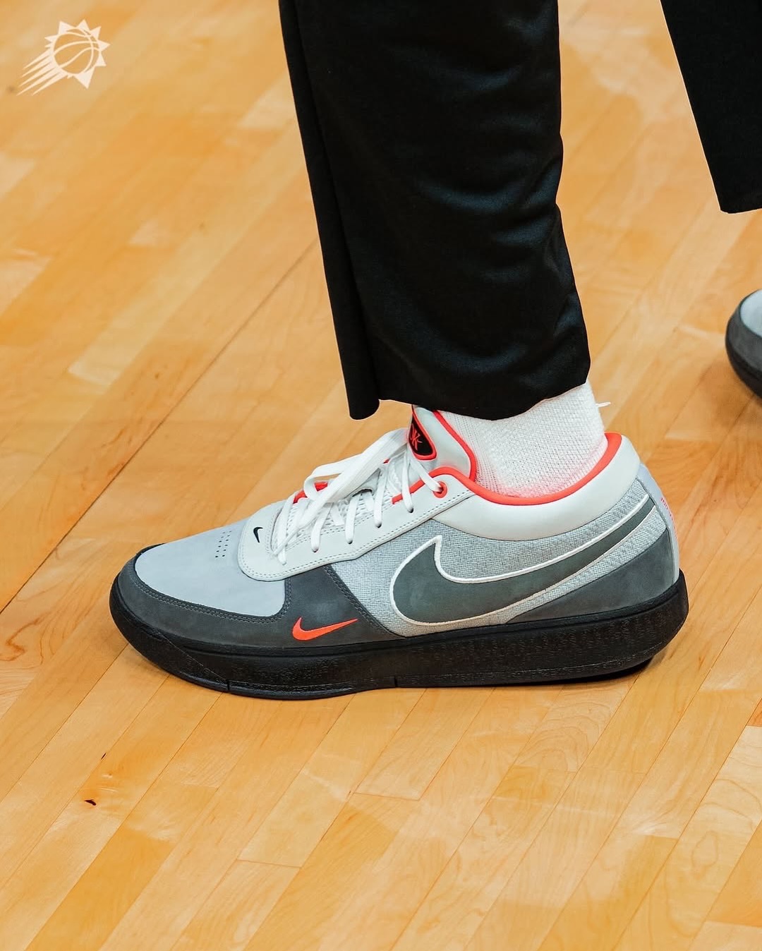 Devin Booker broke out a “Solar Red” Nike Air Max 95-inspired Nike