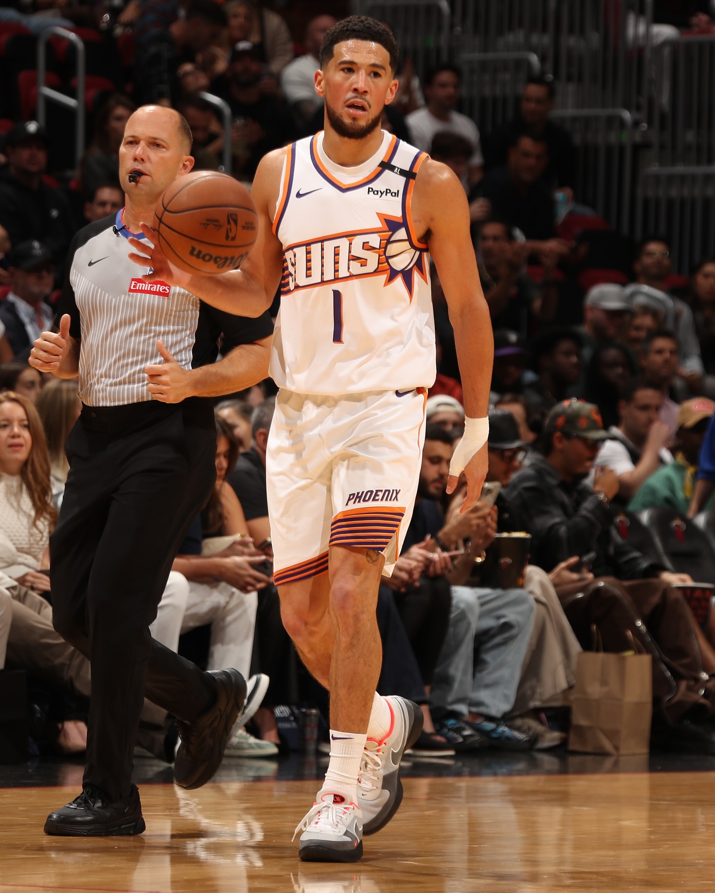 Devin Booker broke out a “Solar Red” Nike Air Max 95-inspired Nike