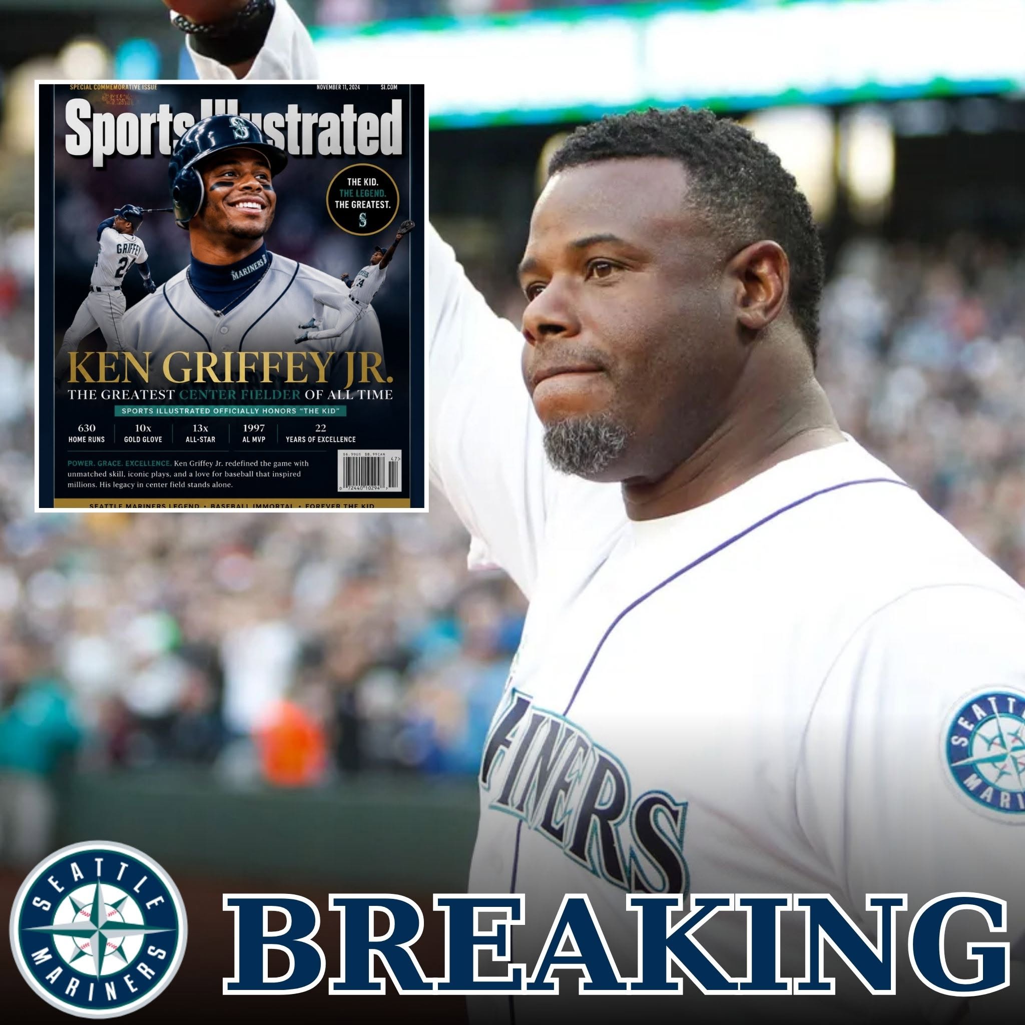 Ken Griffey Jr named greatest center fielder of all time