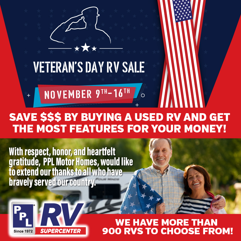 PPL Motor Homes - Our Veteran's Day RV Sale is just a few... | Facebook