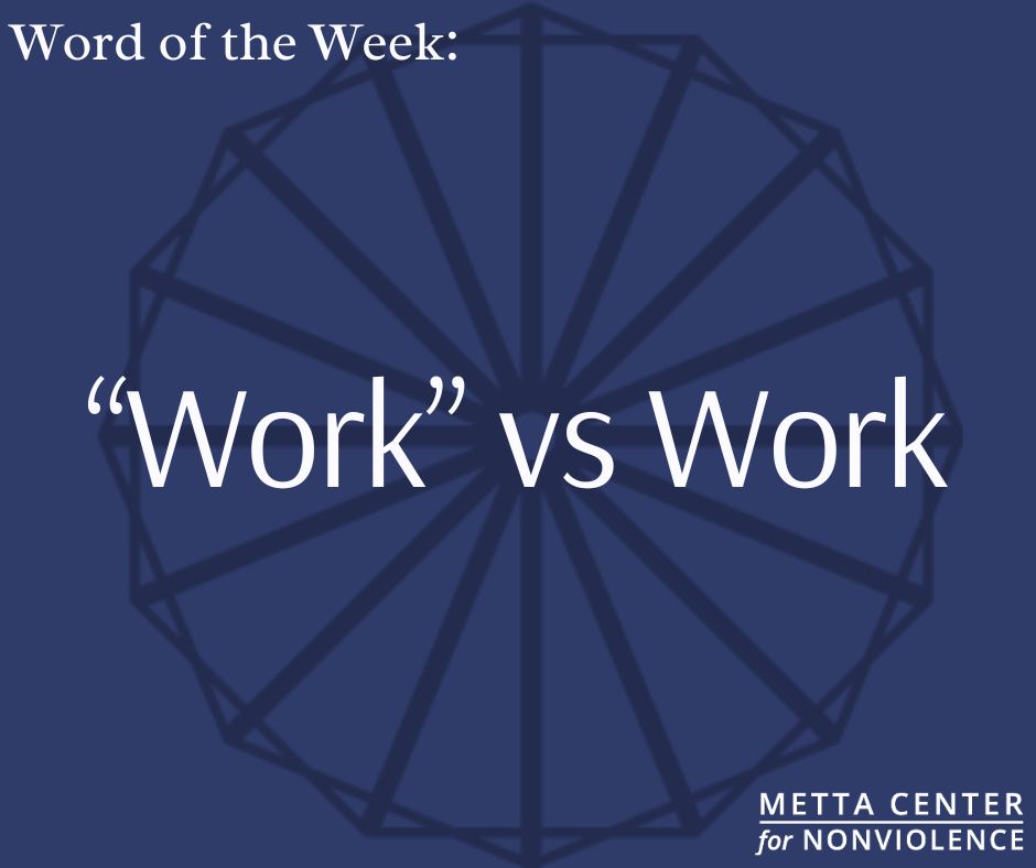 This Friday's word of the... - Metta Center for Nonviolence | Facebook