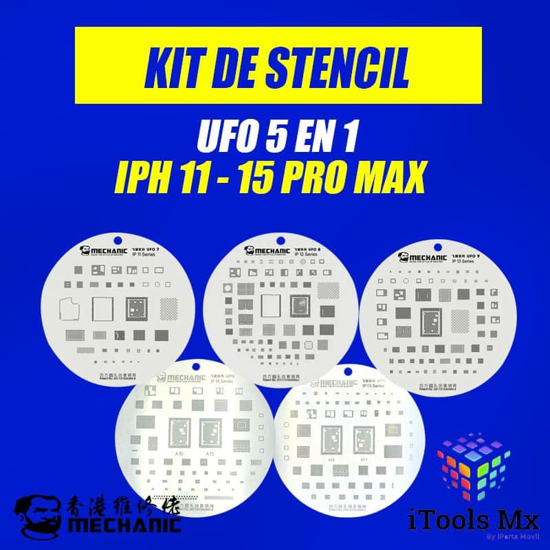 IParts - Kit de 5 stencil por solo $450 pesitos 🤤🫠🫠 ITools Mx muchas ...