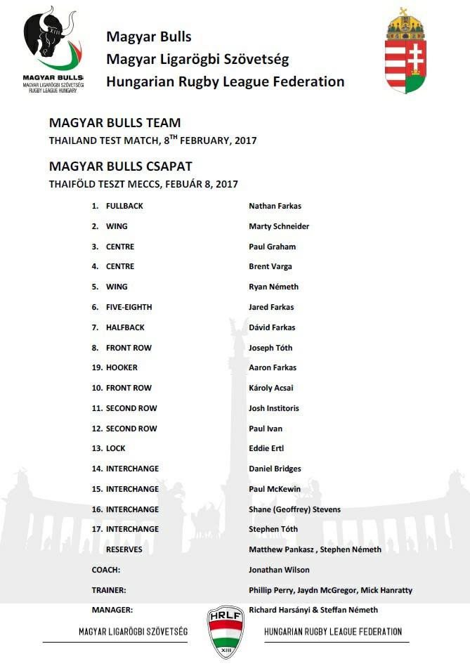 The Magyar Bulls, Hungarys National Rugby League Team, are proud to ...