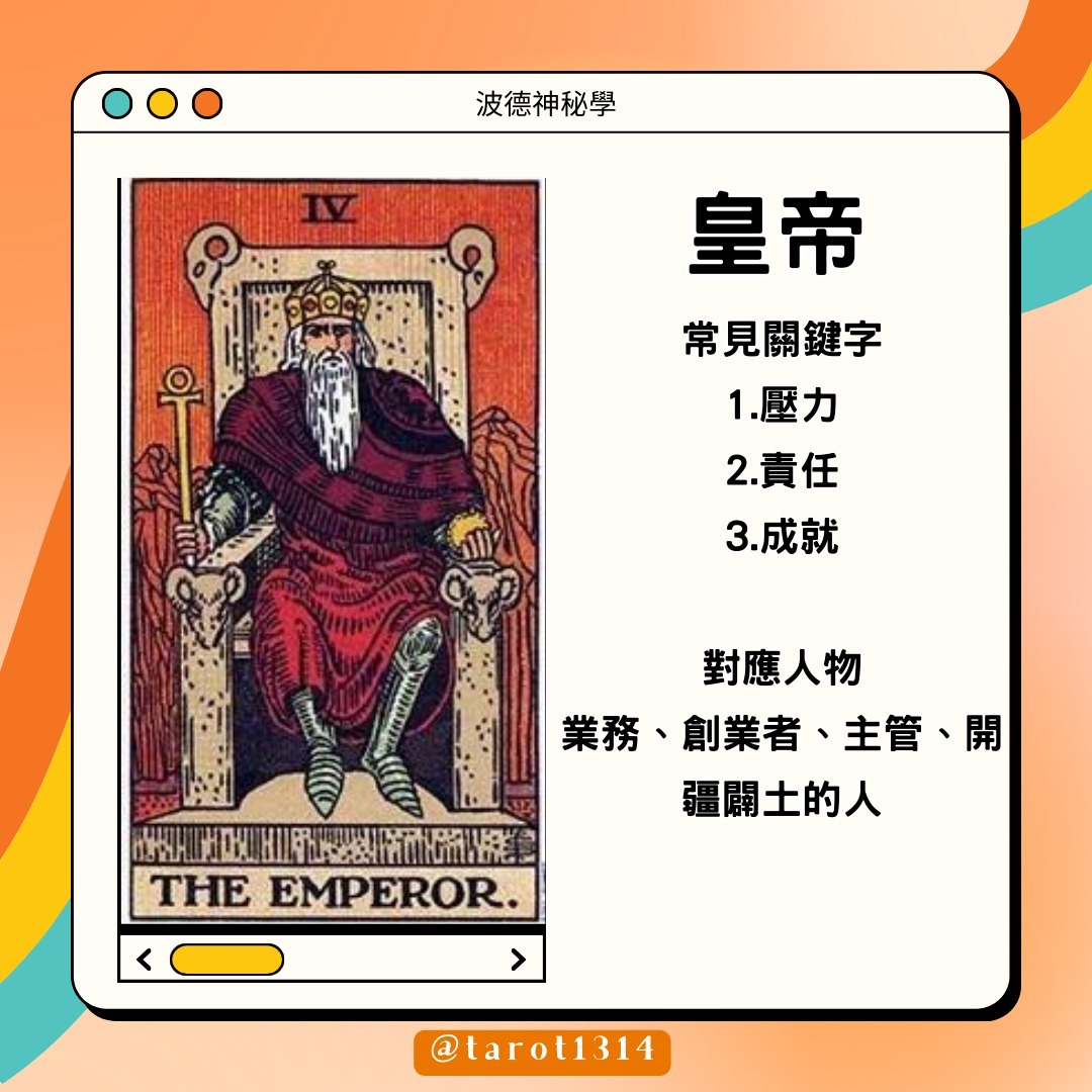 你有曾經想捍衛過自己的什麼事情嗎？ 皇帝牌這張牌... - 波德神秘學事務所（提供塔羅占卜、占星等命理相關資訊及服務）