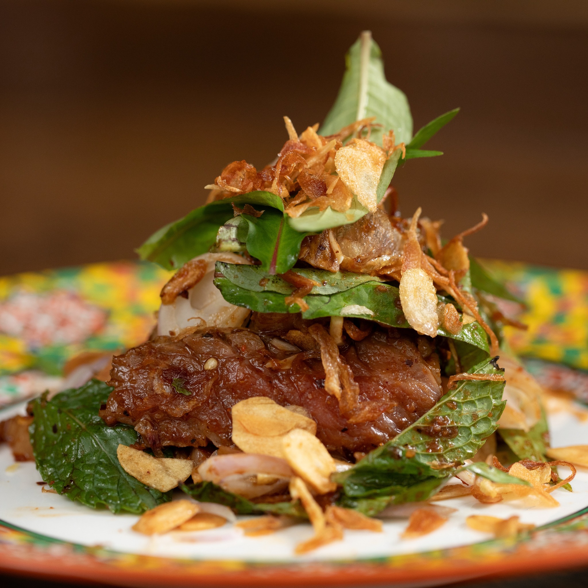 ยำเนื้อย่างใบมะกอ... - AKKEE Thai Delicacies & Tasting Counter