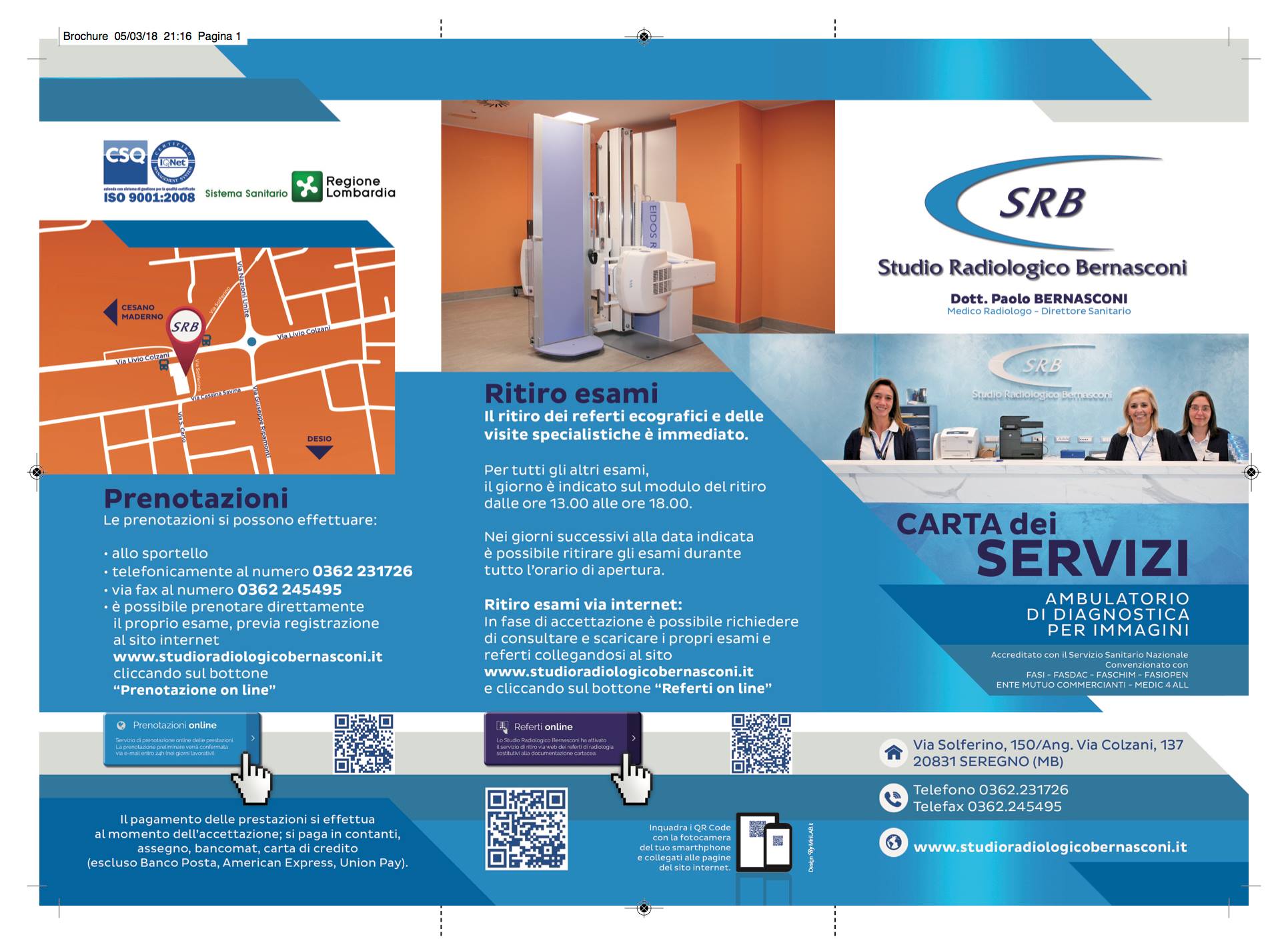 Studio Radiologico Bernasconi About Facebook