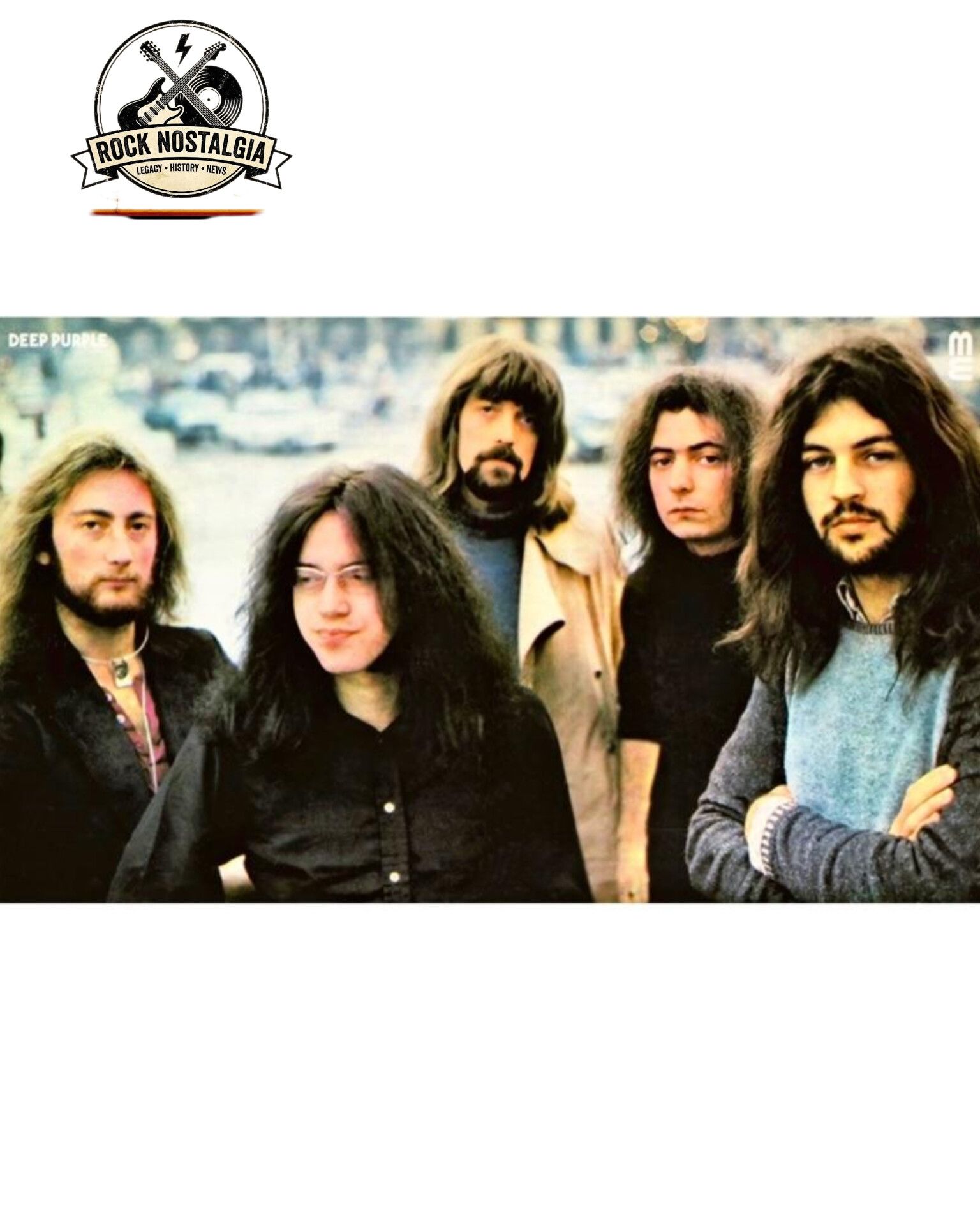 Deep Purple, 1975. Photo by Fin Costello