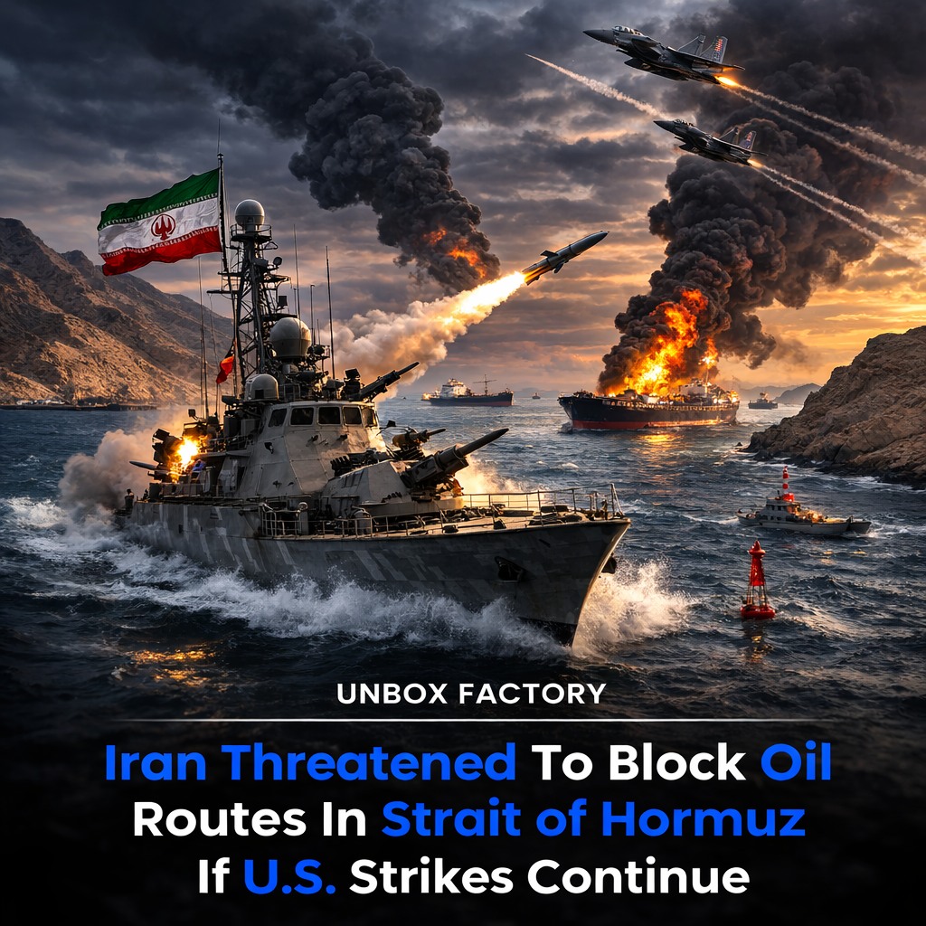 Unbox - Strait of Hormuz at Risk: Iran Signals Oil Route Blockade If U ...