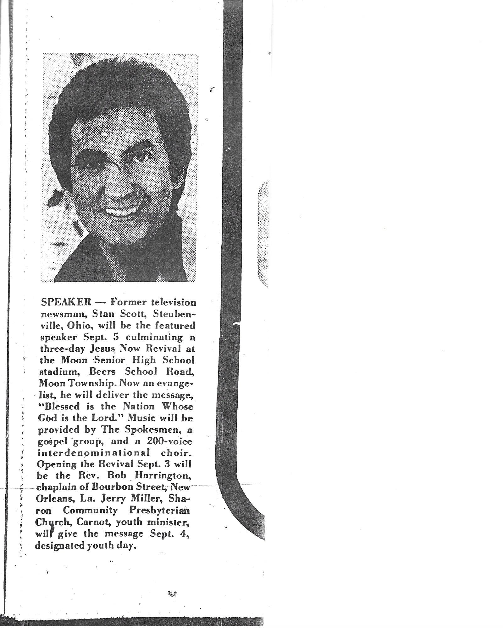 Beaver - Former television-newsman-turned-evangelist Stan Scott was the ...