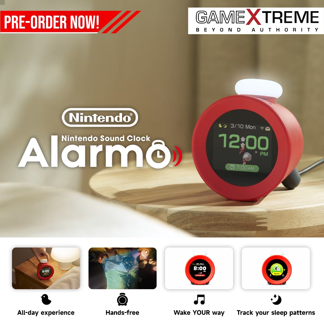 GameXtreme - WAKE UP TO A WORLD OF GAMES! Nintendo Sound Clock: Alarmo ...