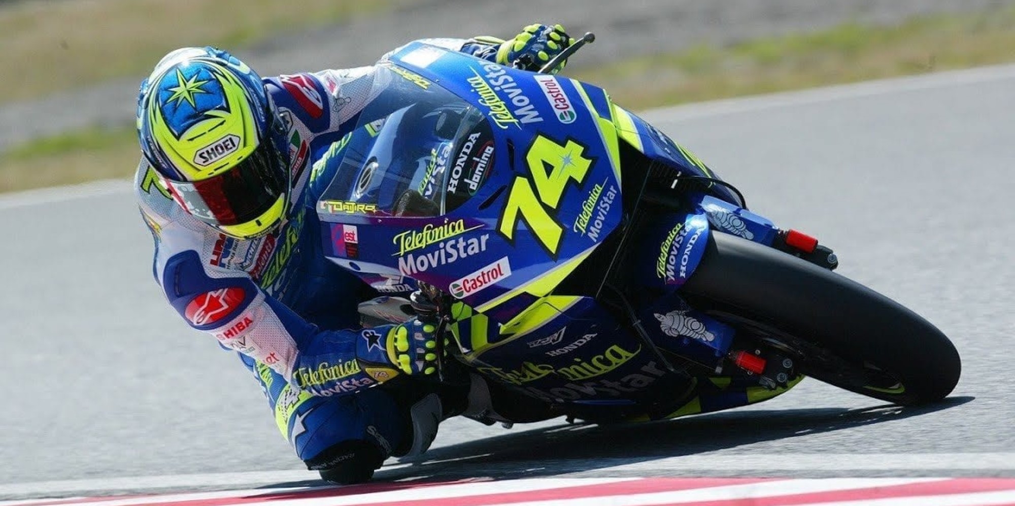 Daijiro Kato at 2003 Japanese GP with Telefonica Movistar Honda