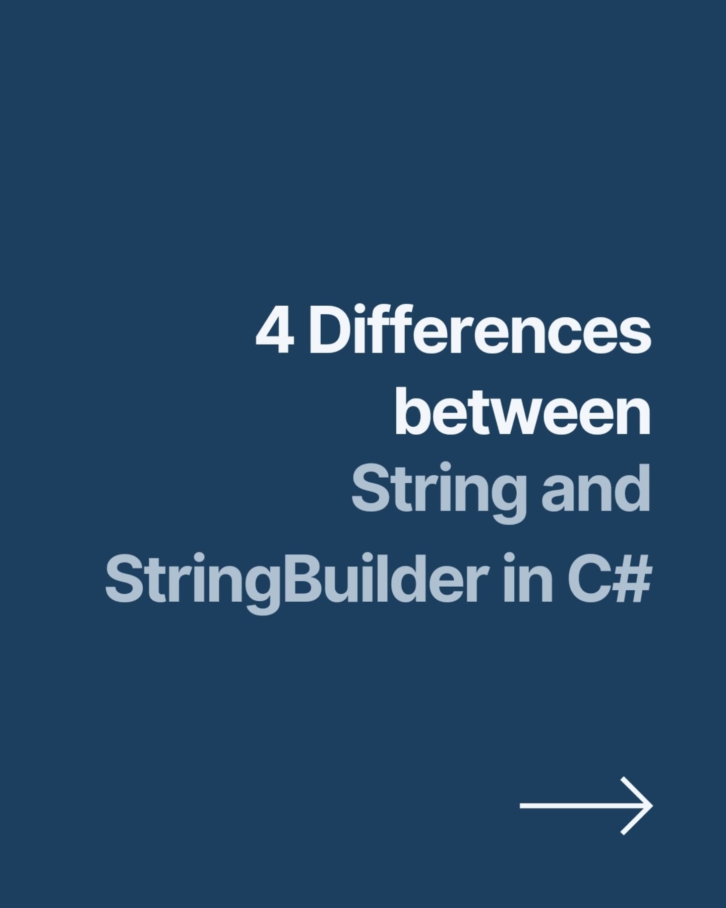 ReferBruv - 🔹Understanding String vs StringBuilder in C#:...
