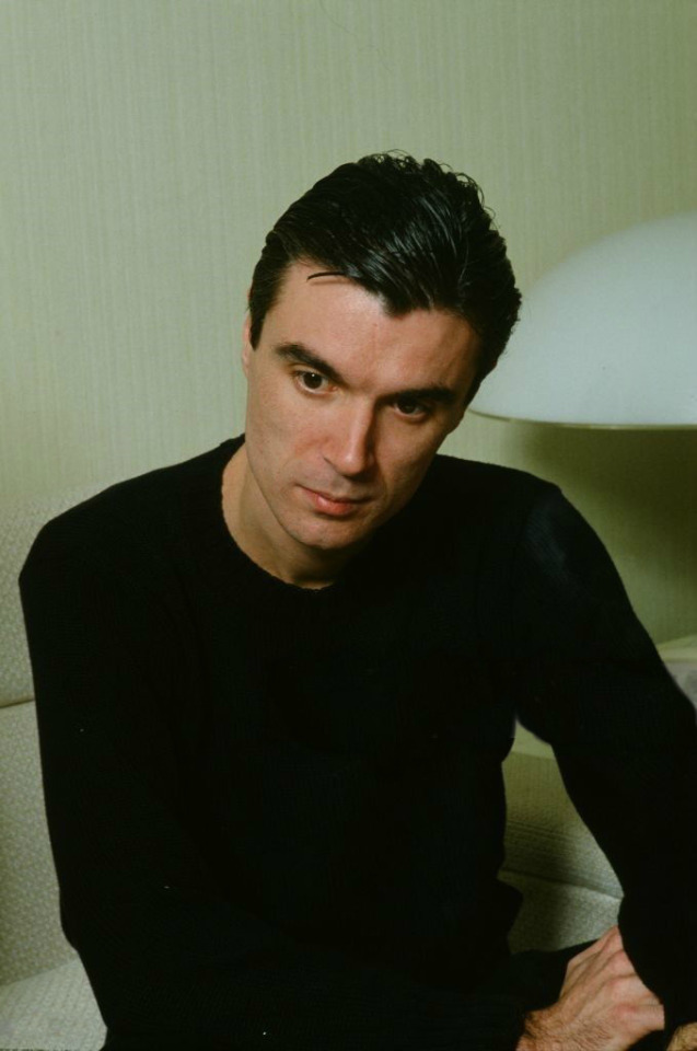 David Byrne photographed in Tokyo, Japan April 1982