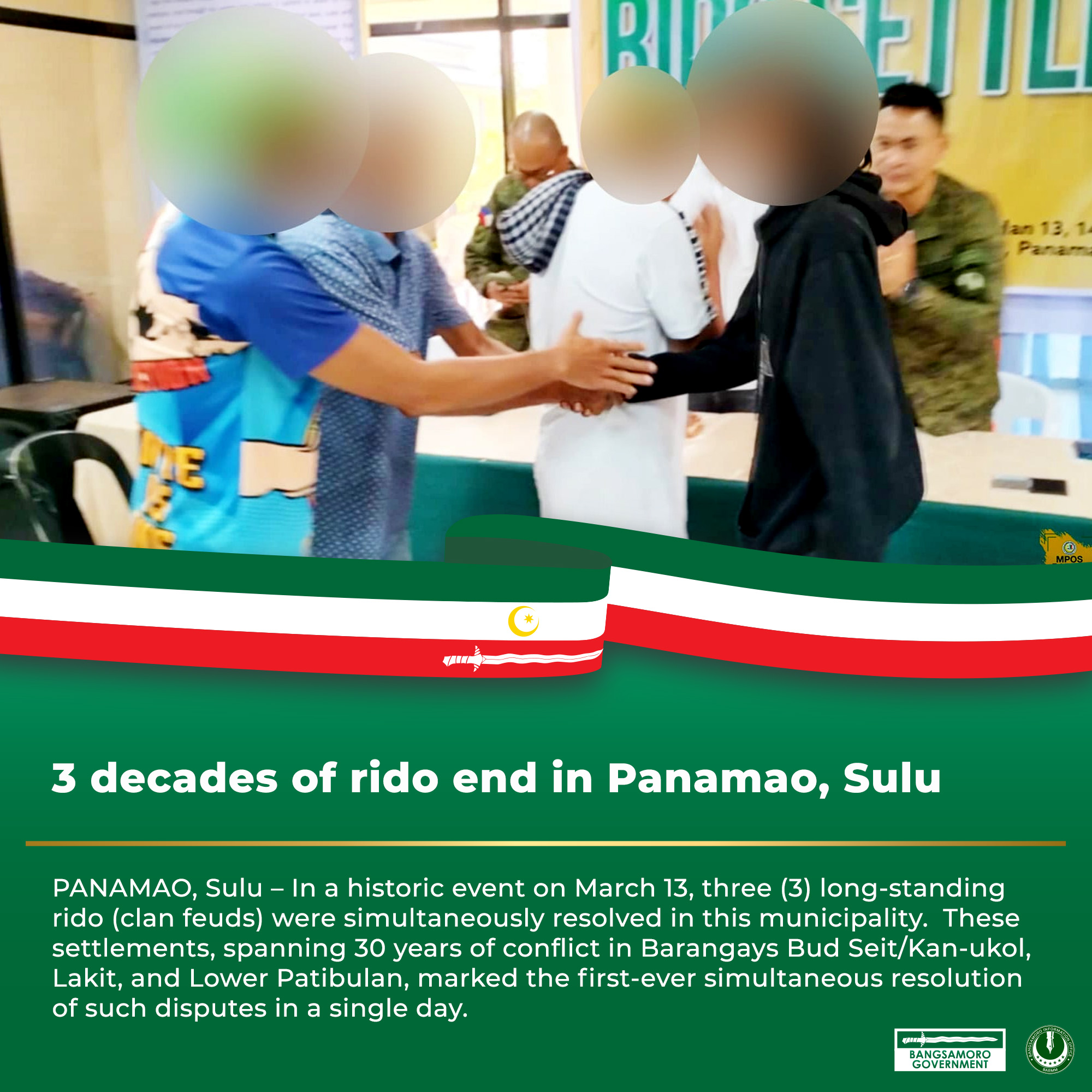 Bangsamoro Government - The ceremonial handshakes and photographs ...