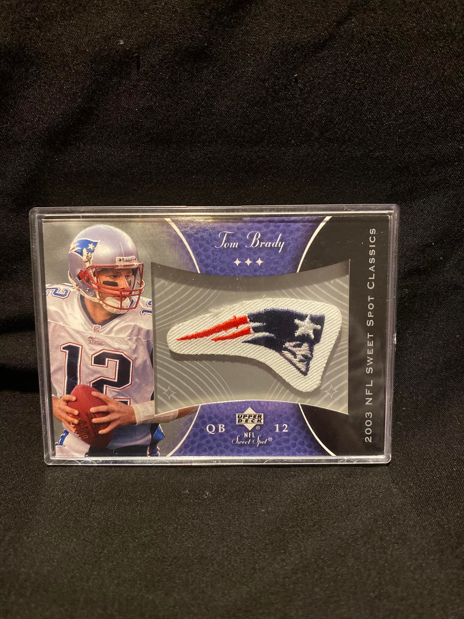 2003 TOM BRADY JERSEY Sweet Spot Classic #P-TB Card PATRIOTS TEAM 