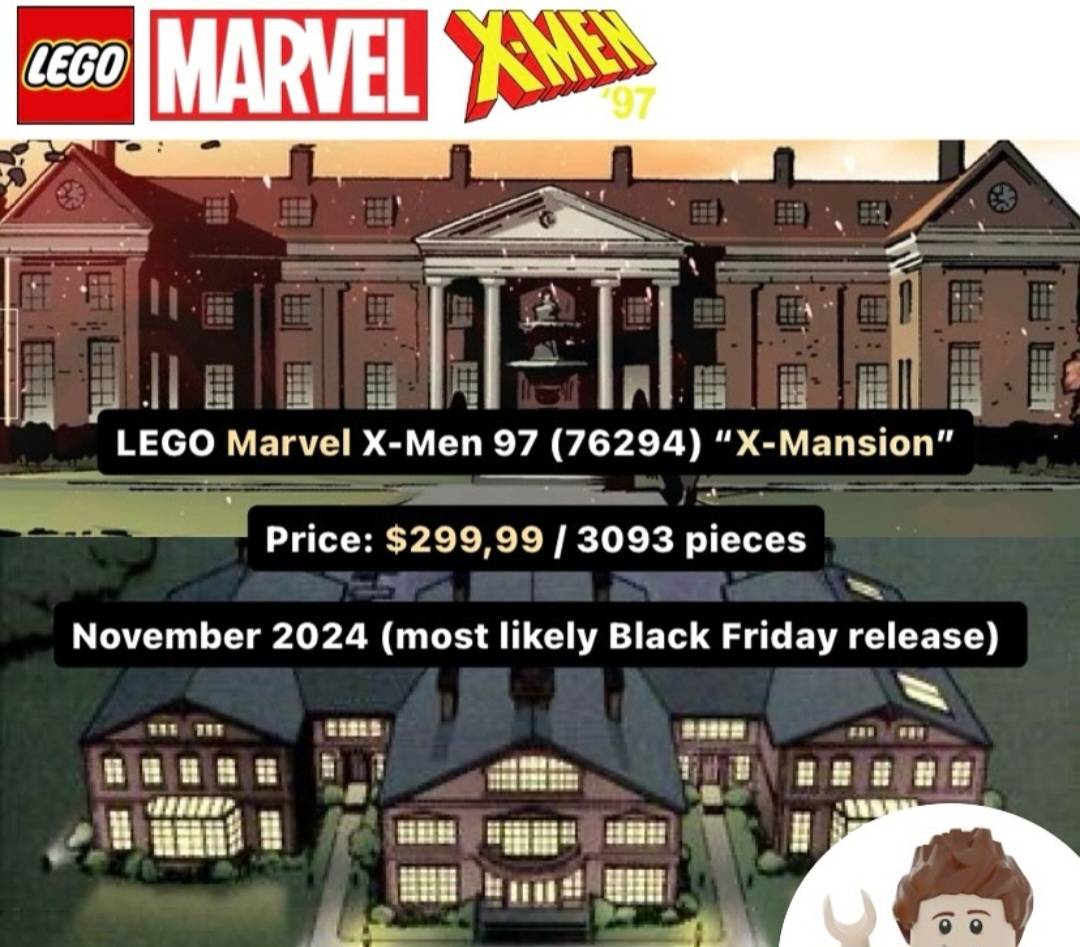 Lego Marvel X-Mansion set 76294 with 3,093 pieces