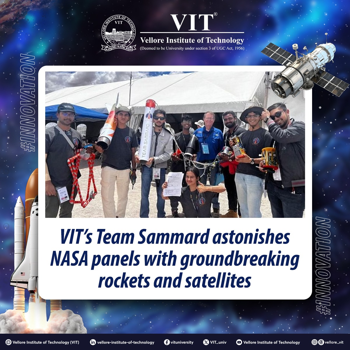 VIT - Team Sammard - VIT's Rocketry prodigies dominate the...