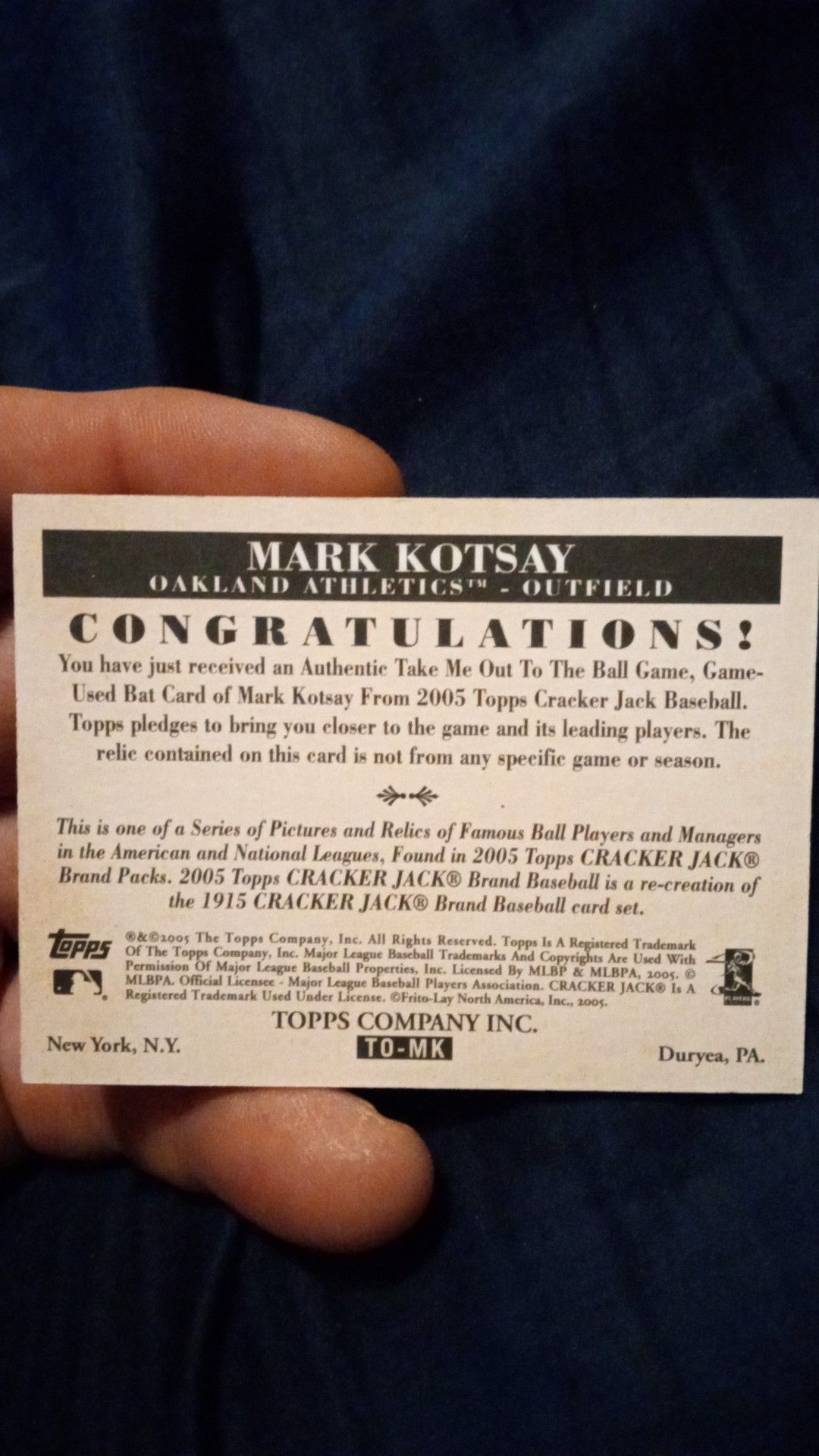 What to do with a sports card error?