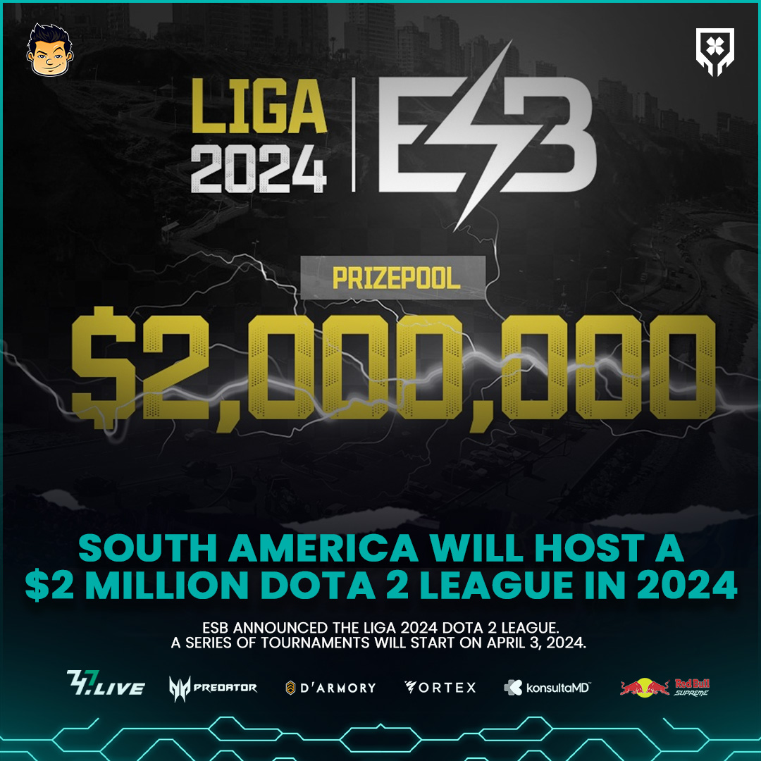 KuyaNic - ESB announced the Liga 2024 Dota 2 league with 2,000,000 USD ...