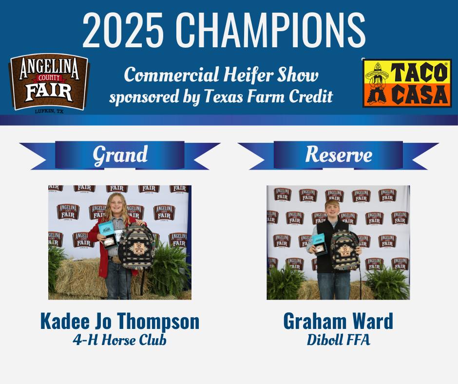 Congratulations to our #ACF2025... - Angelina County Fair | Facebook