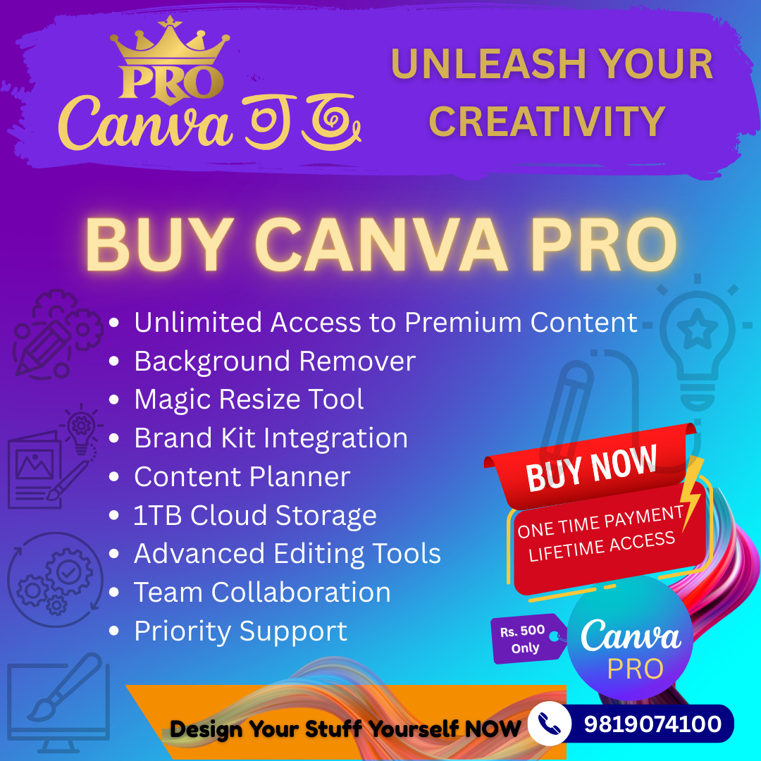 Saffron - Canva pro @ NPR 500 hurry up limited time offer Contact ...