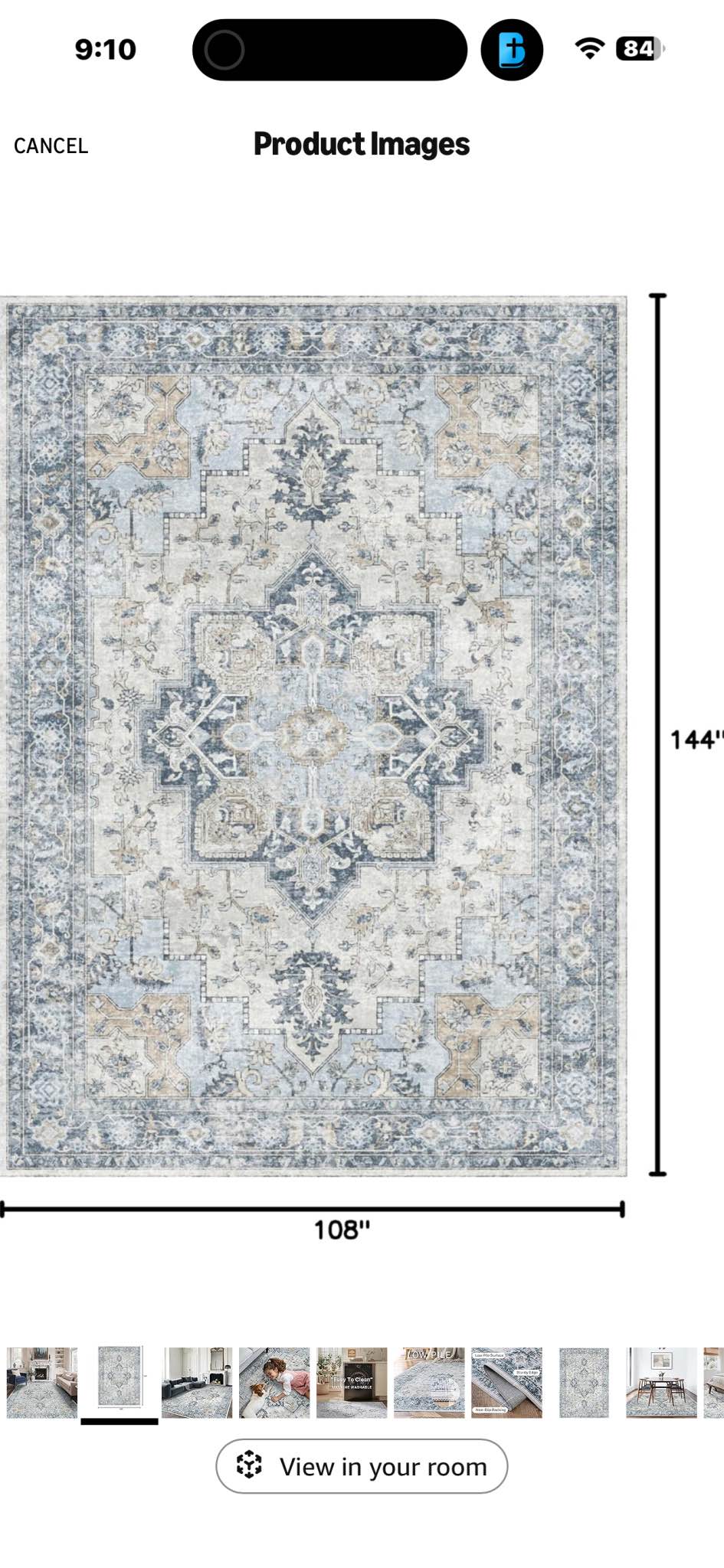 New GENIMO 9x12 Area Rugs for Living Room, Machine Washable Non Slip ...