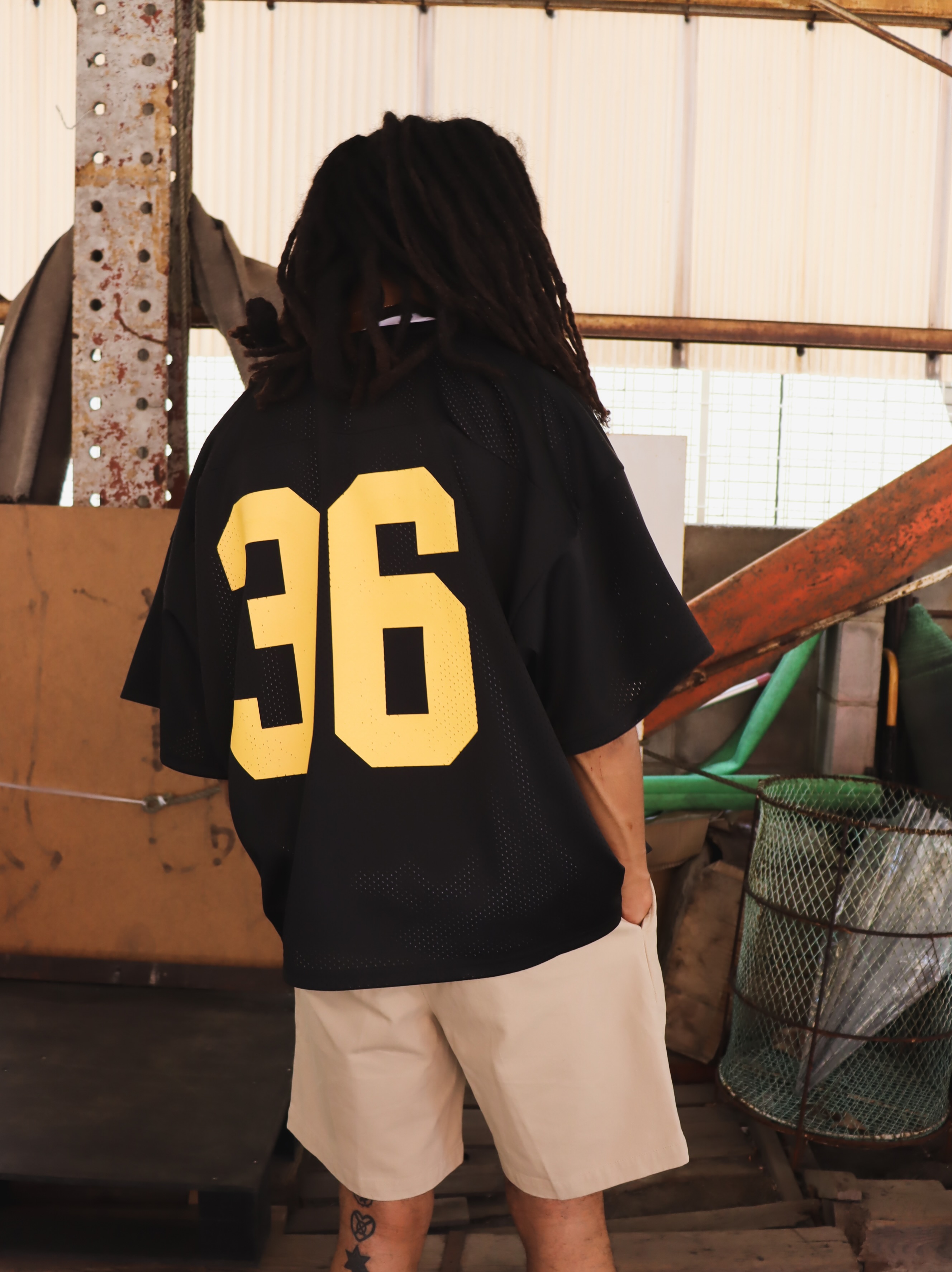 5.15(fri) 12:00 RELEASE WOODBLOCK 36 S/S CREW NECK MESH FOOTBALL