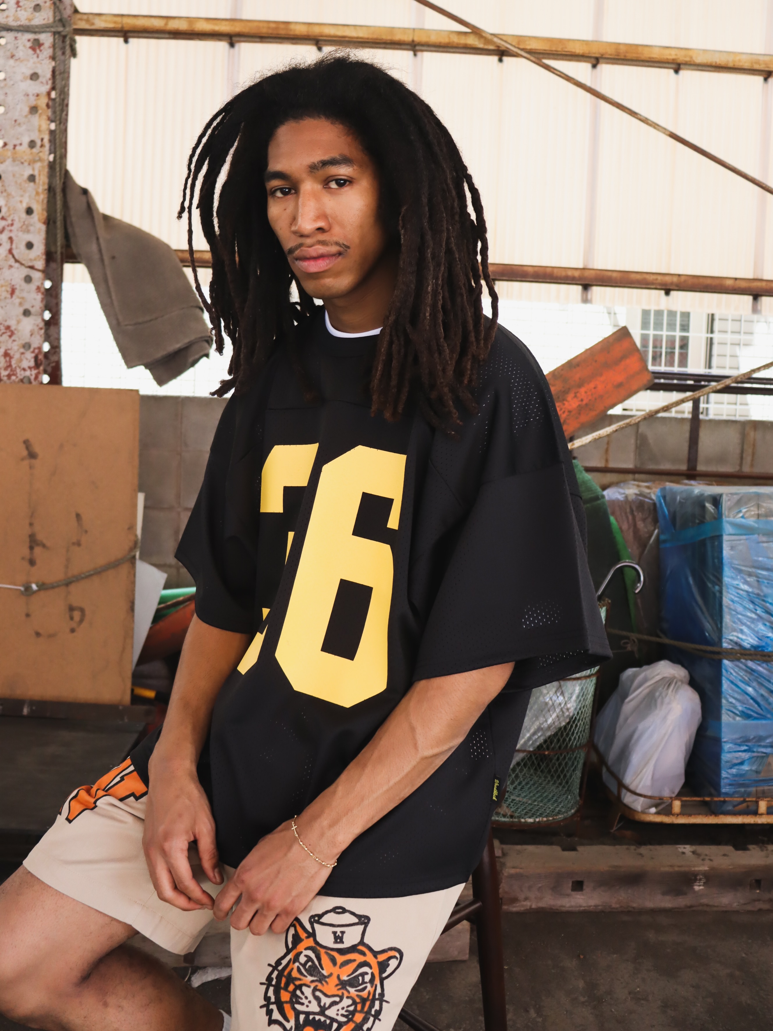 5.15(fri) 12:00 RELEASE WOODBLOCK 36 S/S CREW NECK MESH FOOTBALL