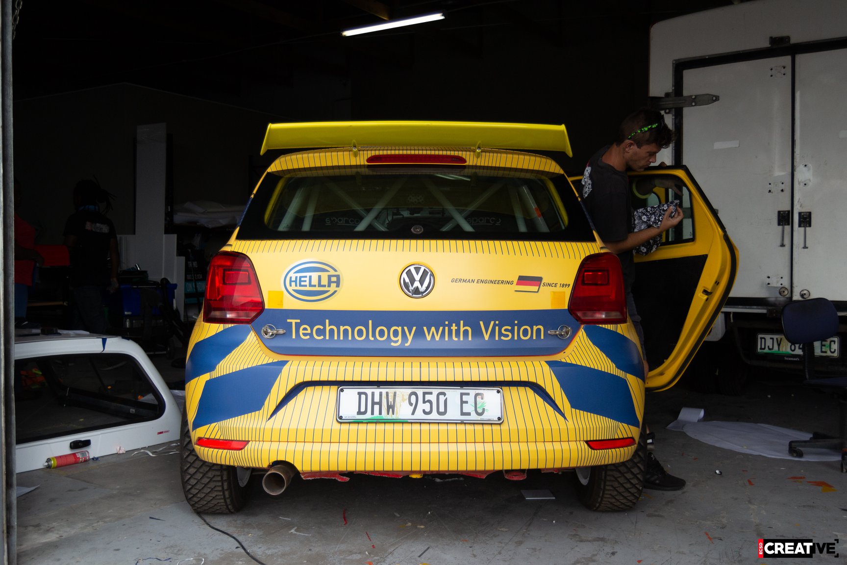 ECSD Signage - This rally car left our shop looking HELLA...