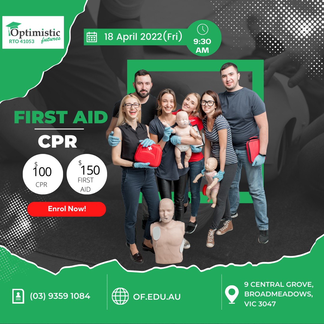 Optimistic - 🚑 Join us for our First Aid course starting tomorrow ...