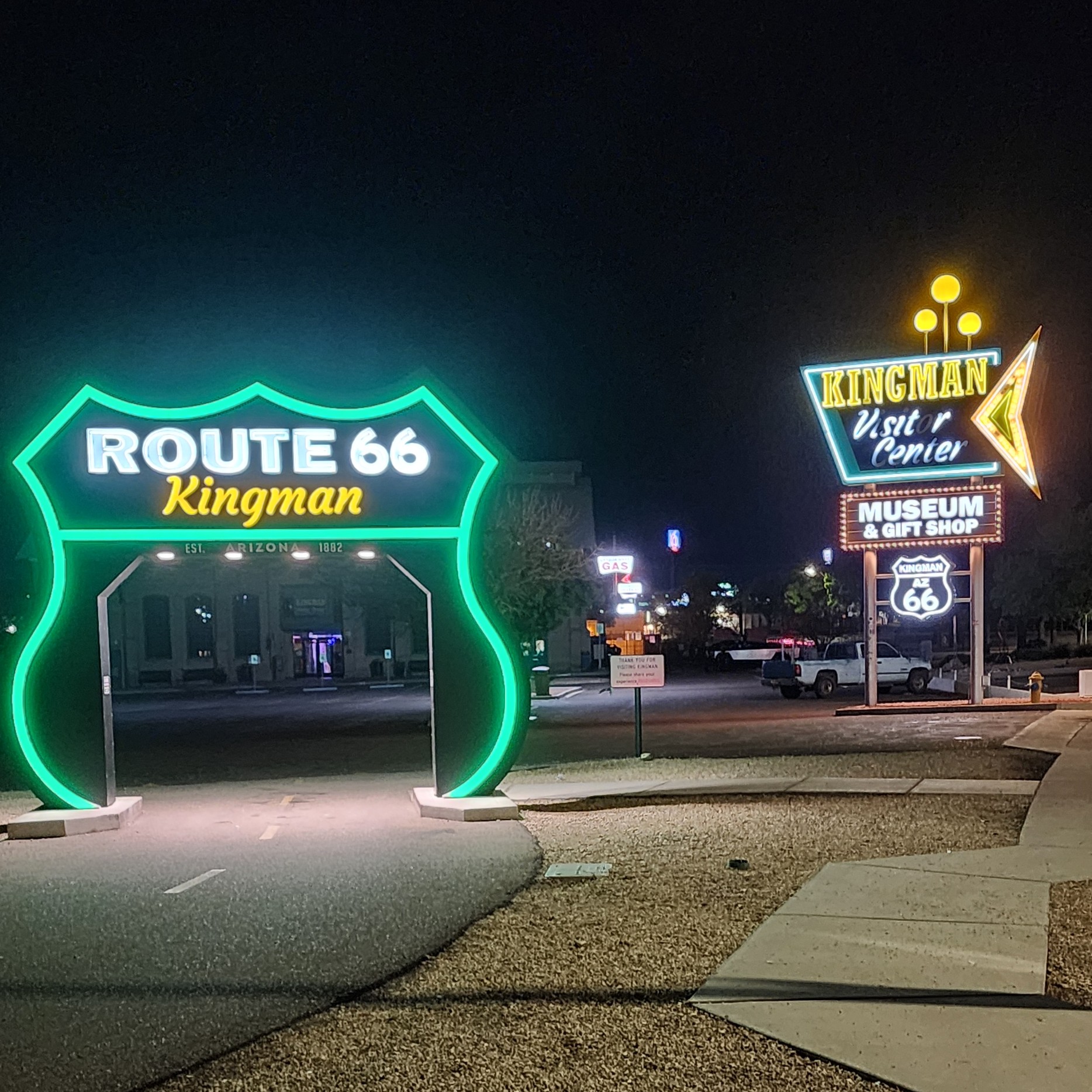 Discover the Neon Lights of Route 66 in Kingman Arizona #route66