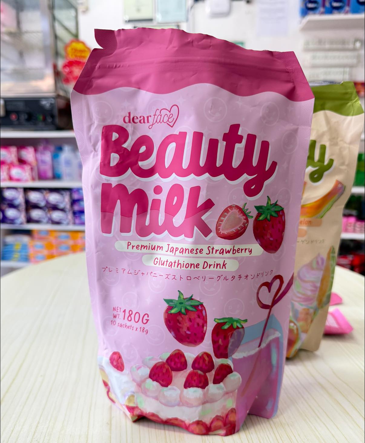 Dear Face Beauty Milk🥛 Flavor: 🍓Strawberry Glutathione 🍈Melon Collagen 🥛Lycee Swiss Stemcell Drink Visit us! 📍Mynie Minimart, Governor Gutierrez Avenue, RH 9, Cotabato City (Infront of 8Z Building)